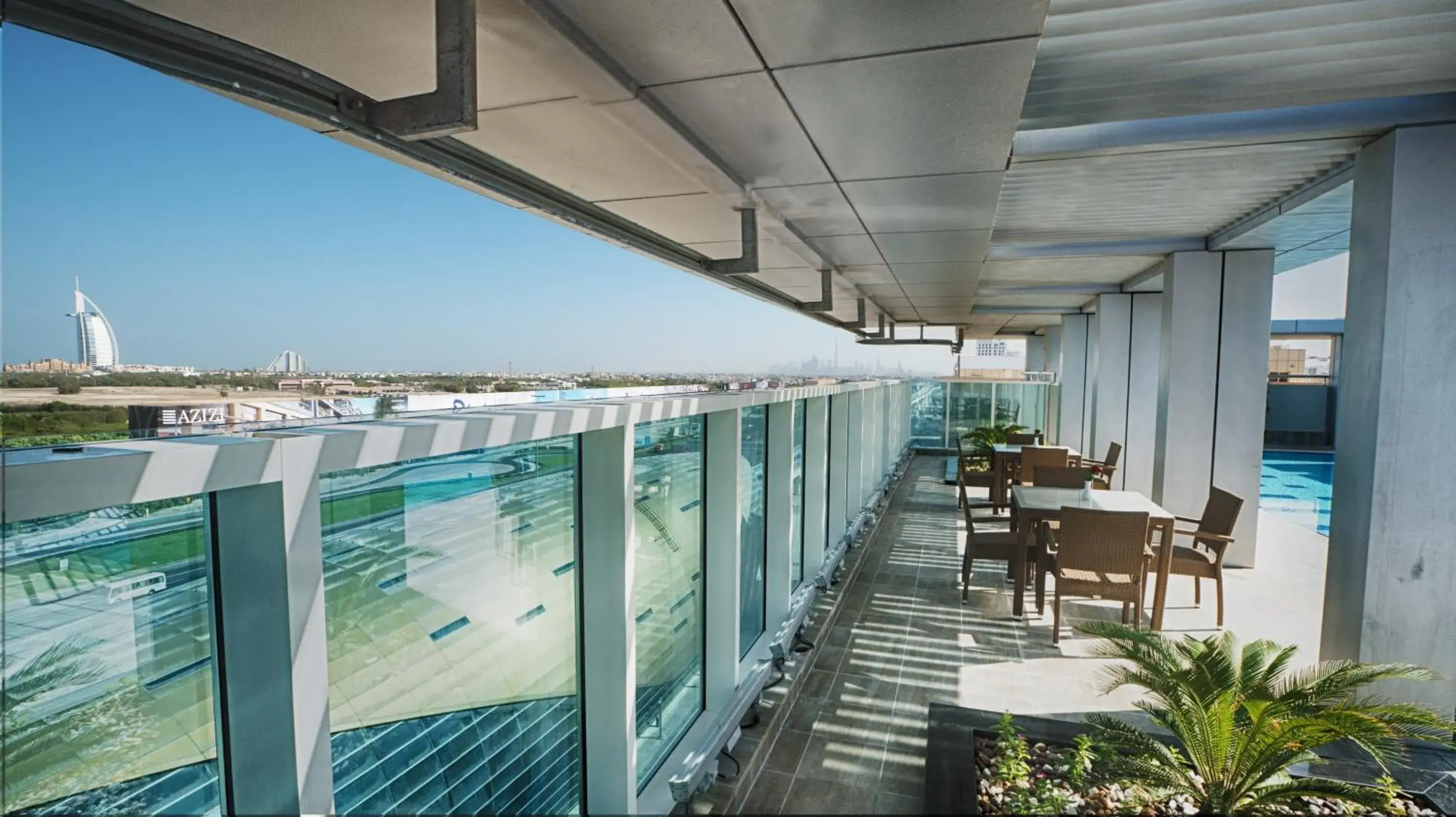 Swimming pool in Rose Park Hotel - Al Barsha, Opposite Metro Station Swimming pool in Rose Park Hotel - Al Barsha, Opposite Metro Station