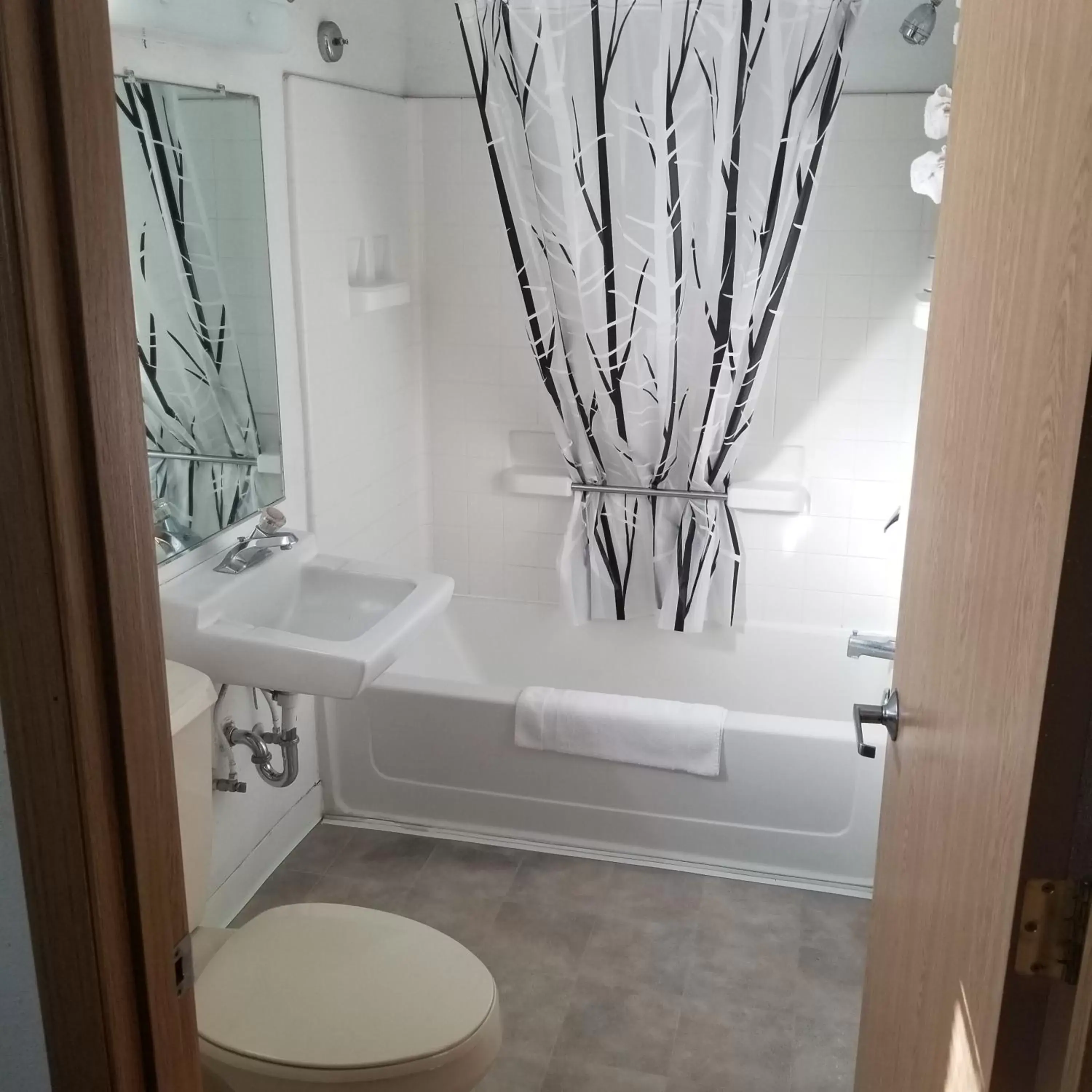 Bathroom in Budget 8 Motel