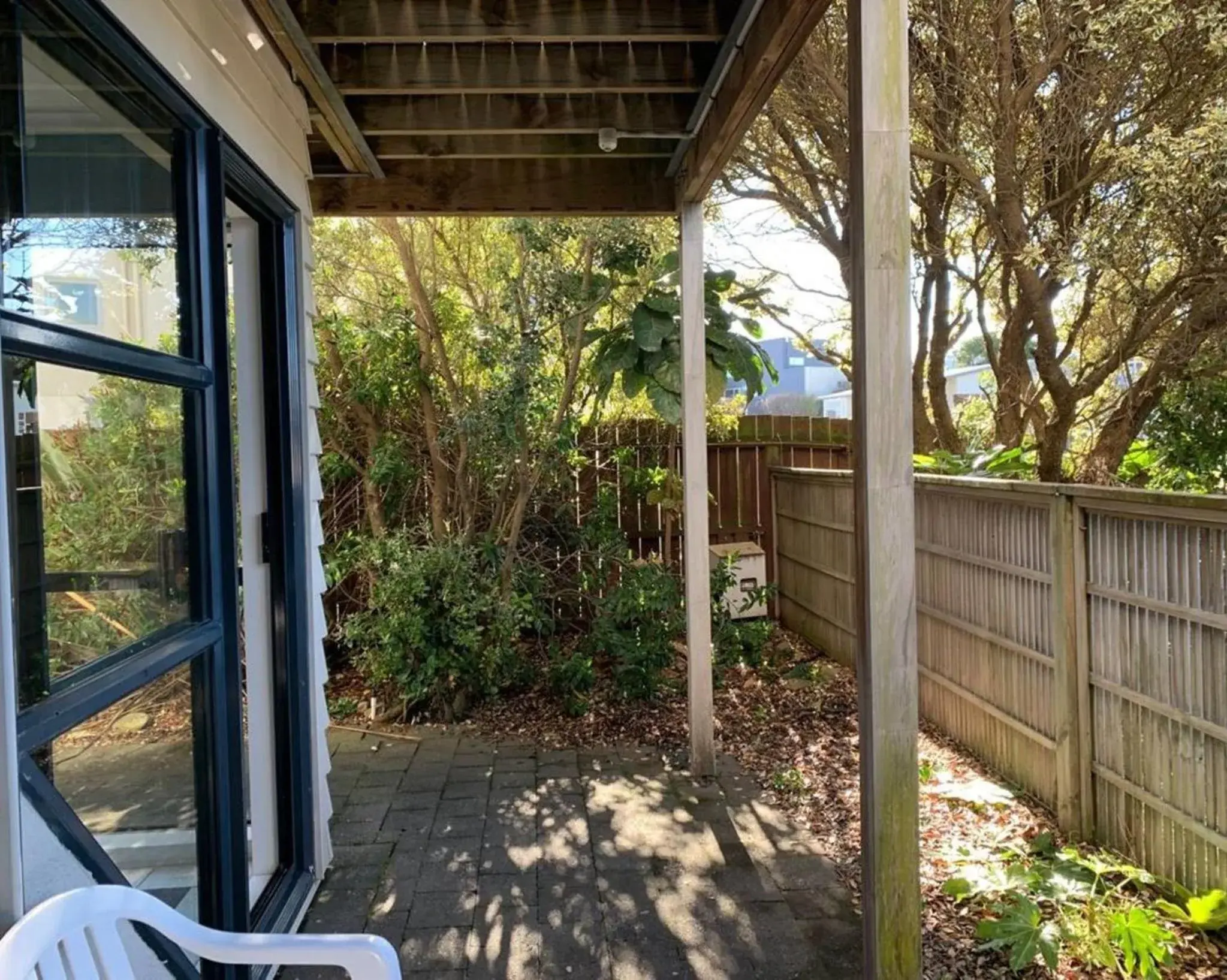 Patio in Wrights by the Sea Motel