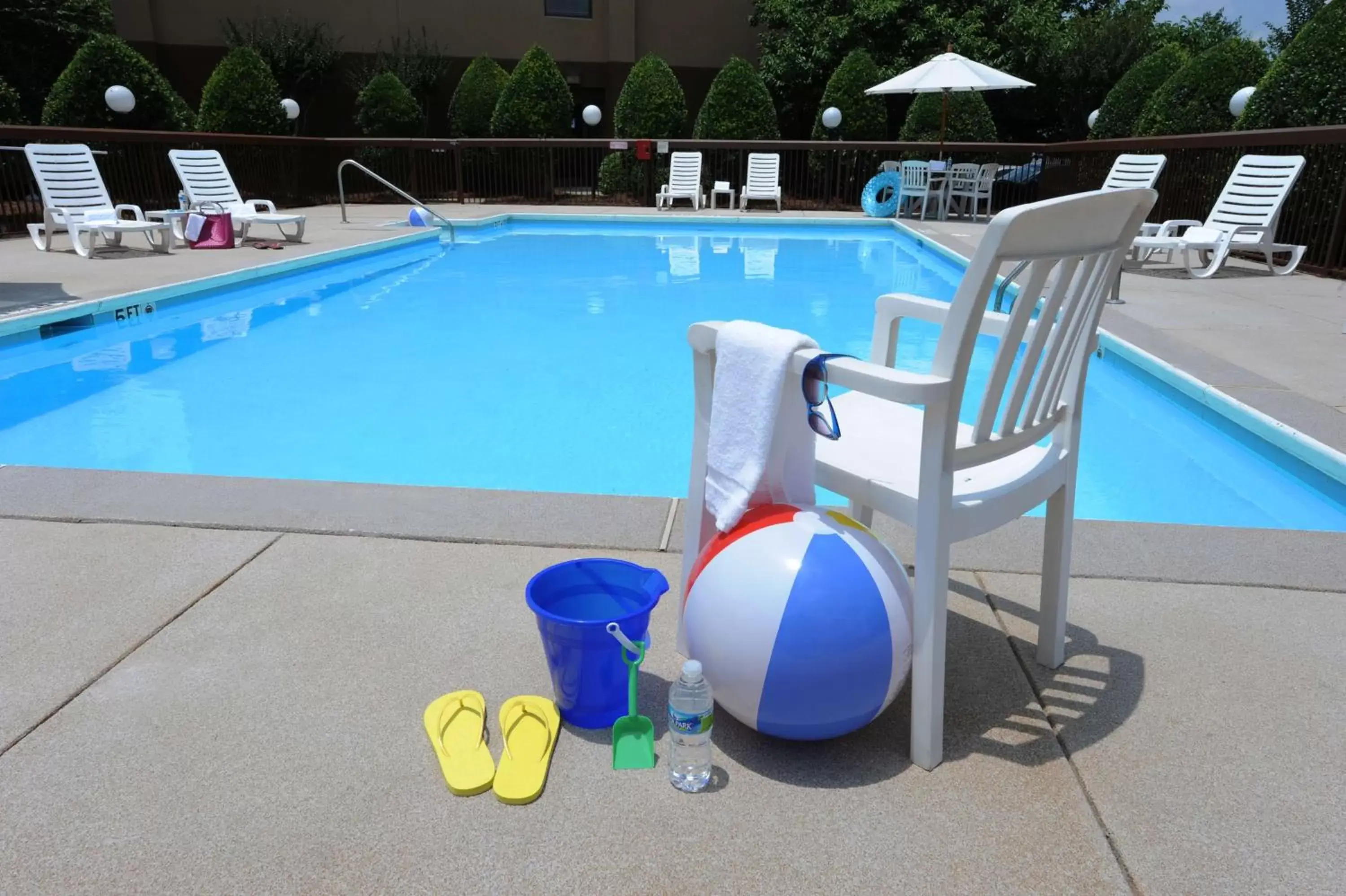 Pool view, Swimming Pool in Hampton Inn Hotel Atlanta-Southlake