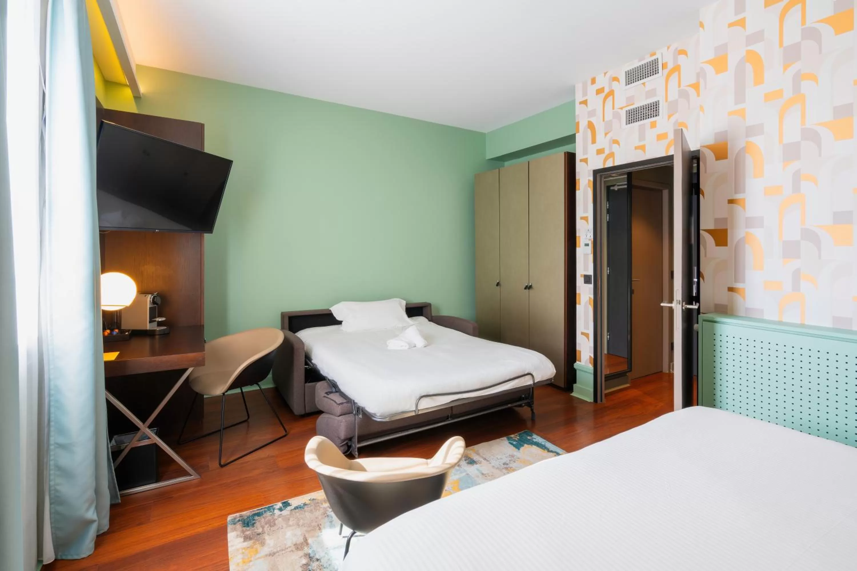 Bedroom, Bed in Le Splendid Hotel Lac D'Annecy - Handwritten Collection