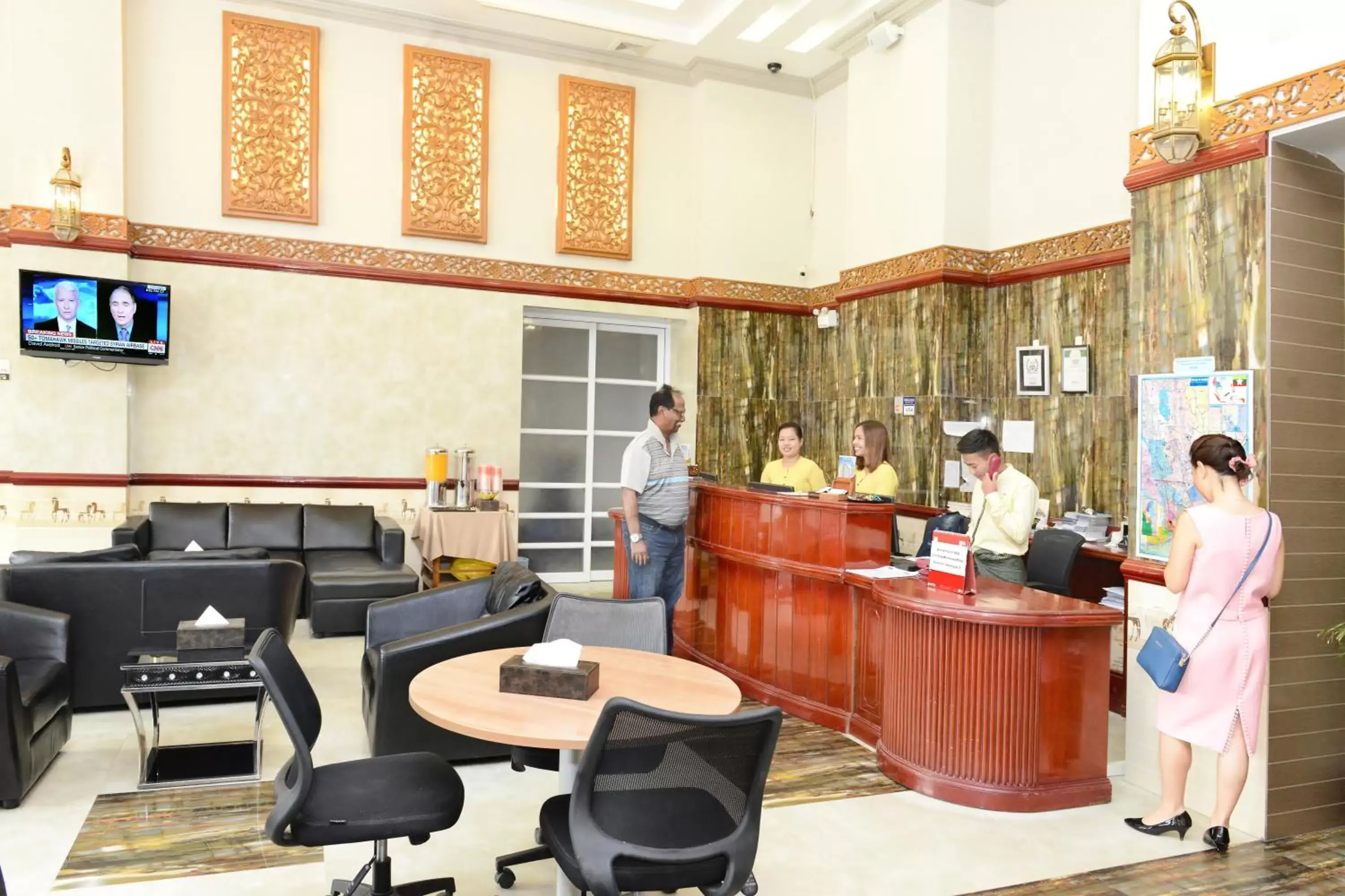 Lobby or reception in Hotel Grand United - Ahlone Branch