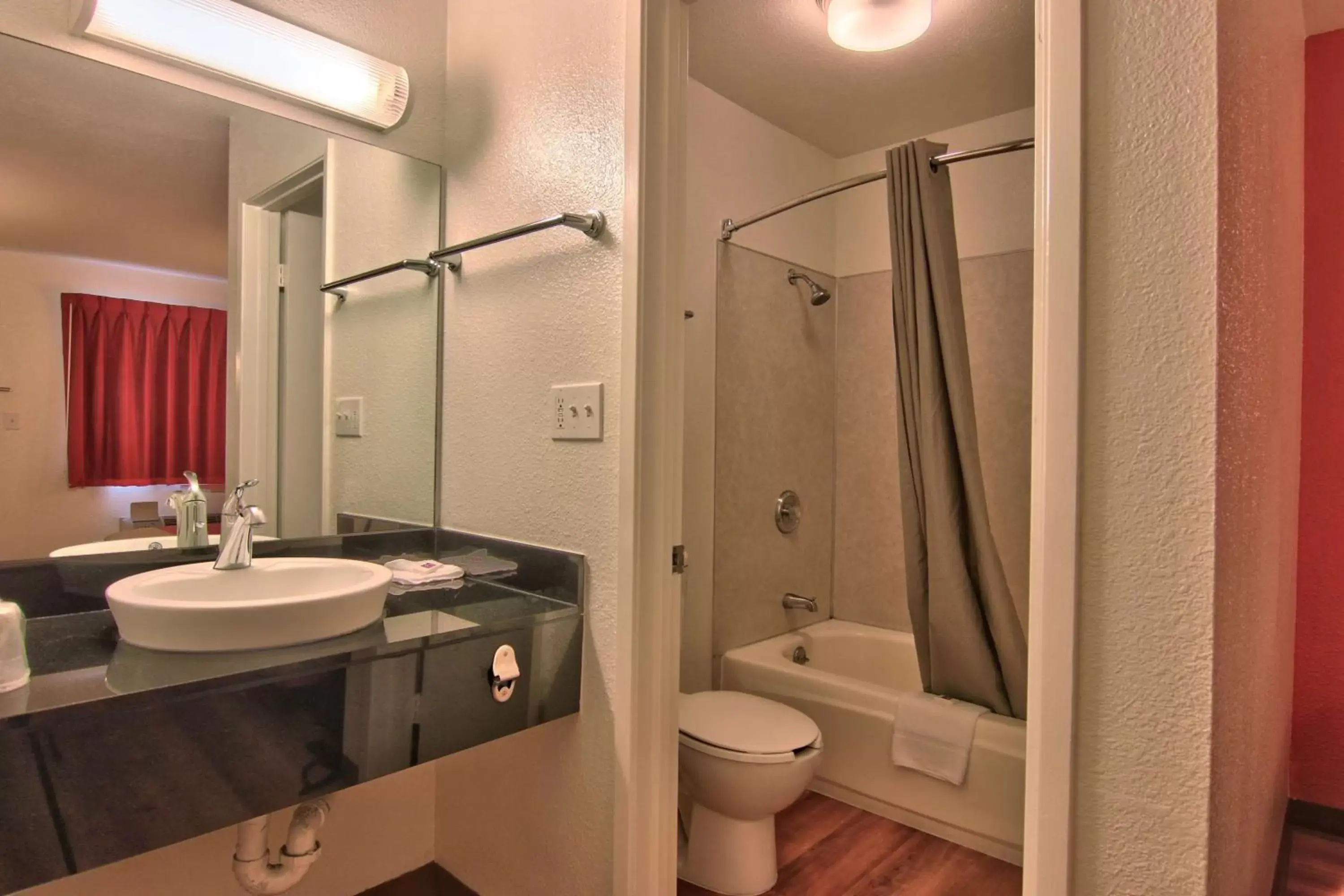 Shower, Bathroom in Motel 6-Sacramento, CA - North