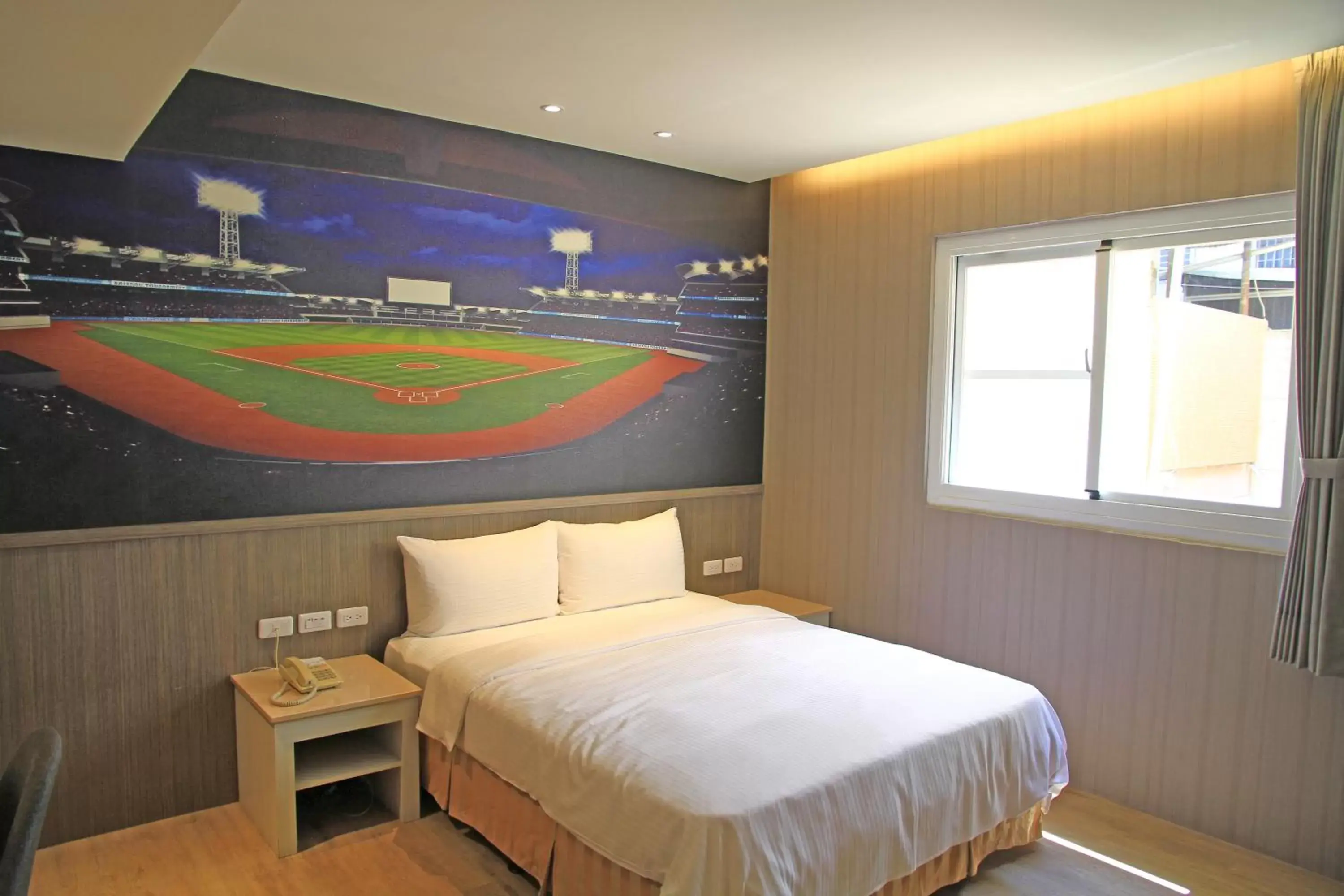 Bed in La Hotel-Baseball Theme Hall