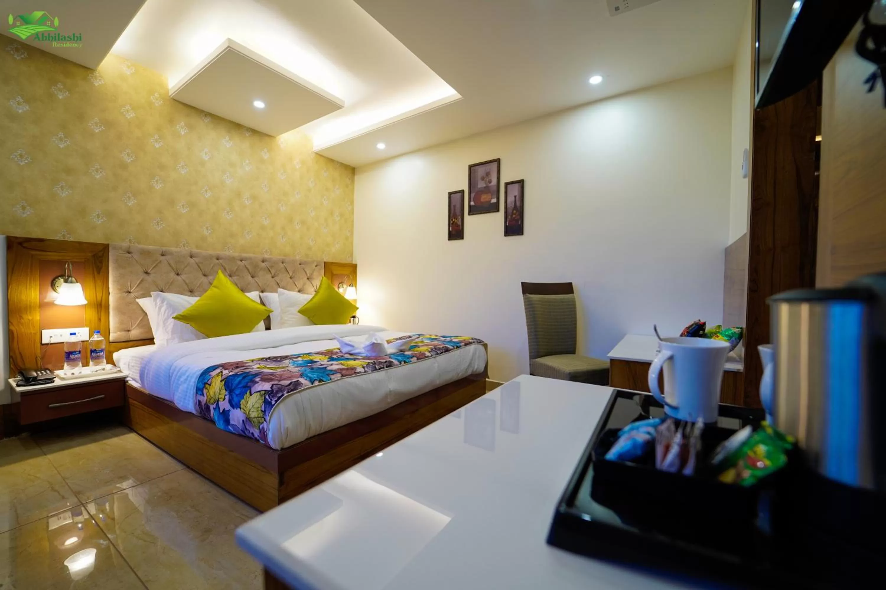 Bedroom, Bed in Abhilashi Residency & Spa - Centrally Heated & Air Cooled
