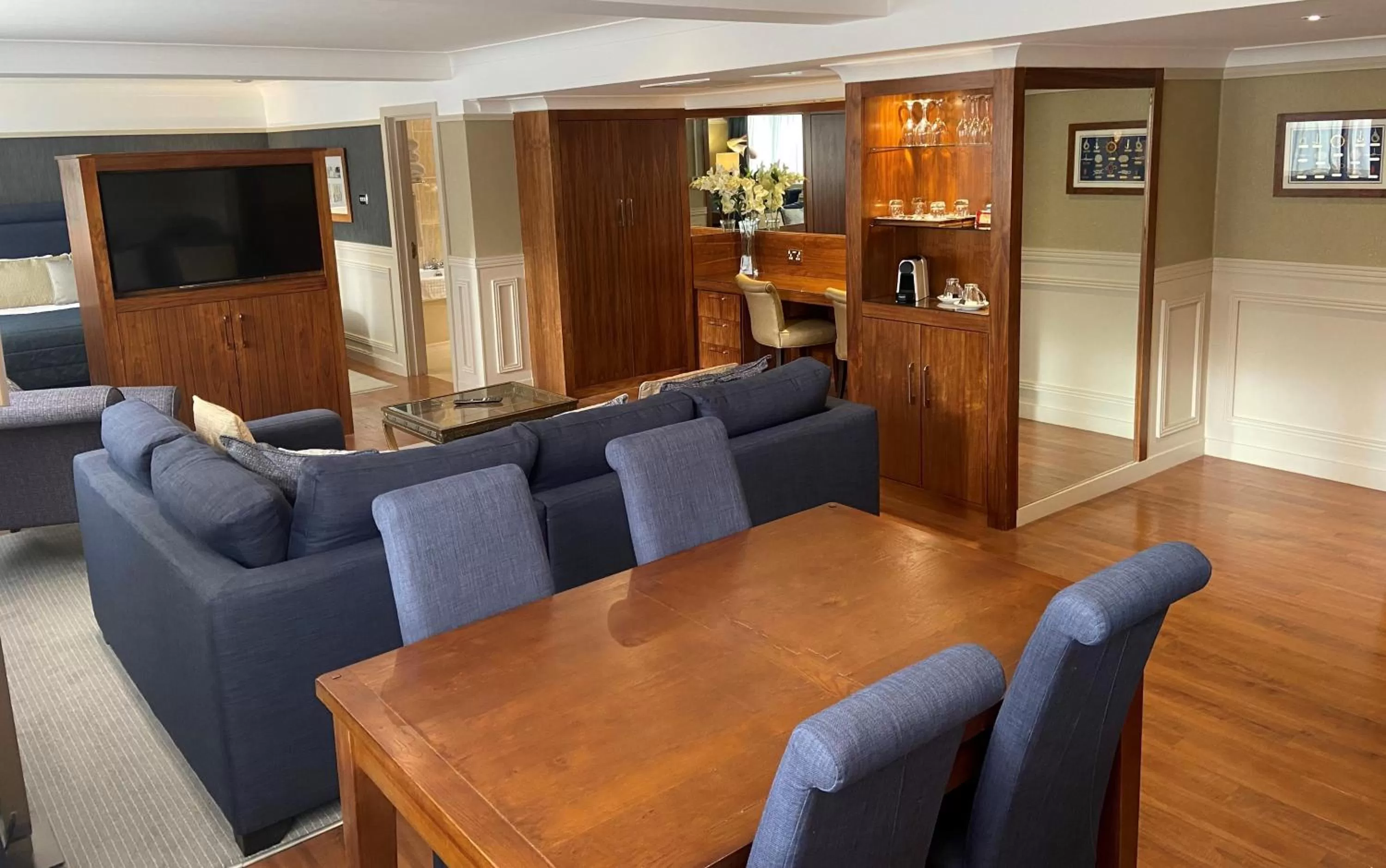 Dining area in The Liner at Liverpool