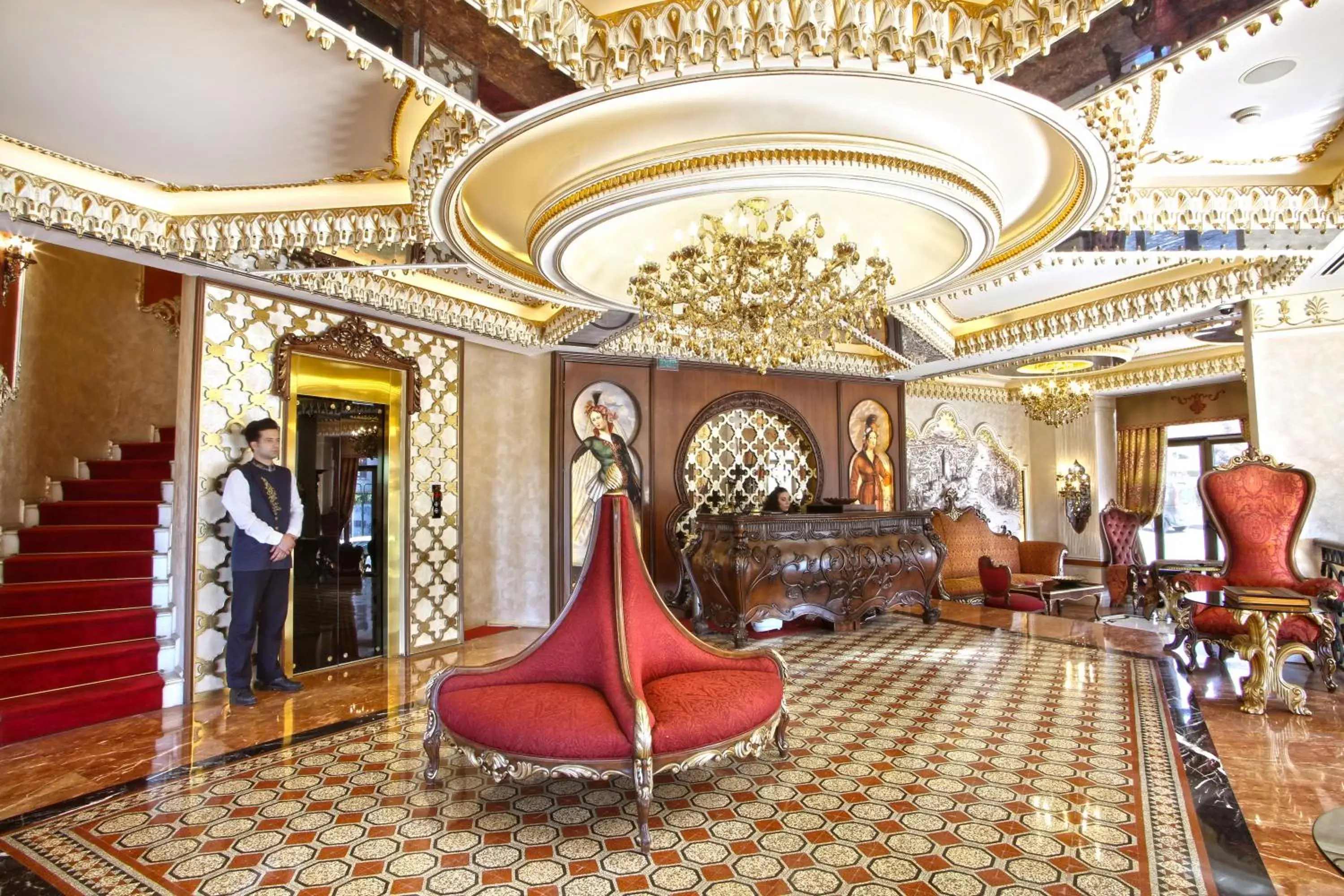 People, Lobby/Reception in Daru Sultan Hotels Galata