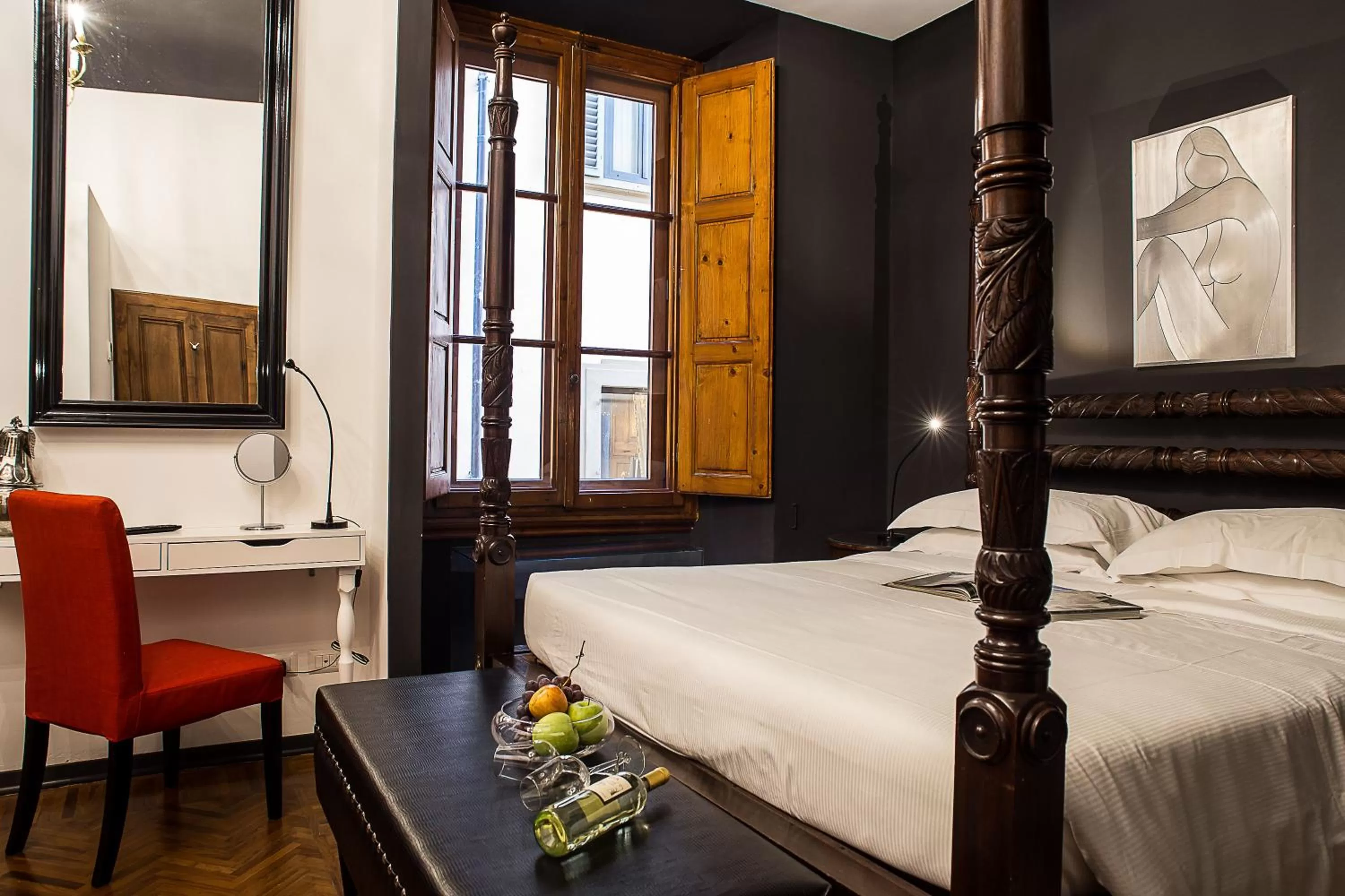 Bed in Porcellino Gallery Art Boutique BB