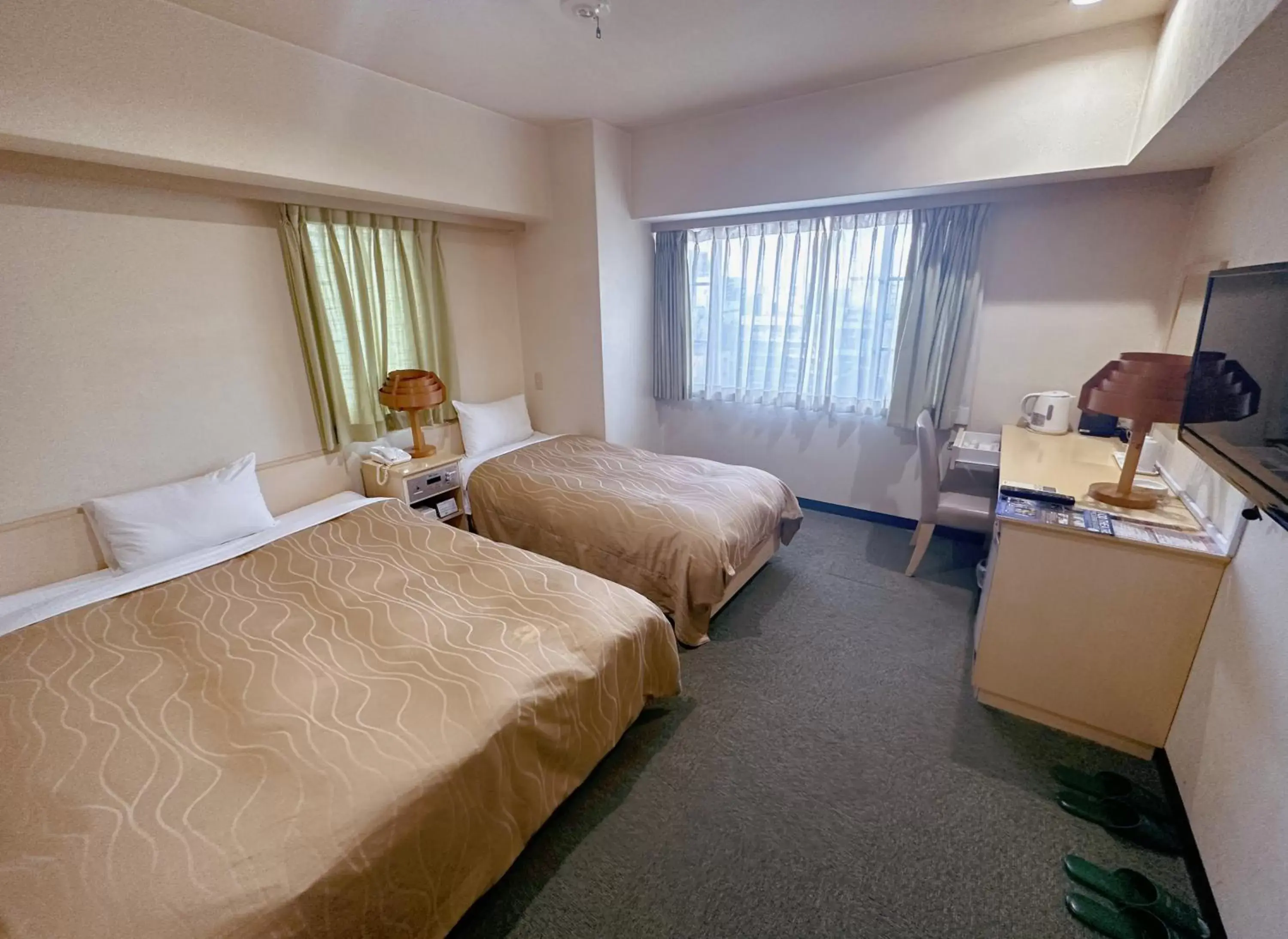 Photo of the whole room, Bed in Nissei Hotel Fukuoka