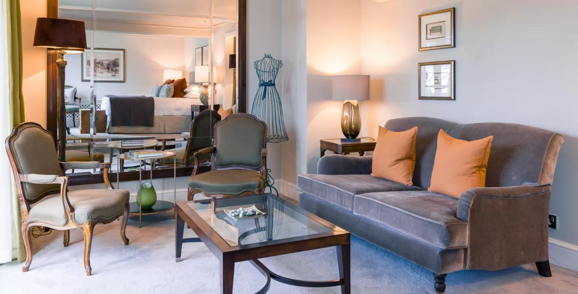 Seating area in Chewton Glen Hotel - an Iconic Luxury Hotel