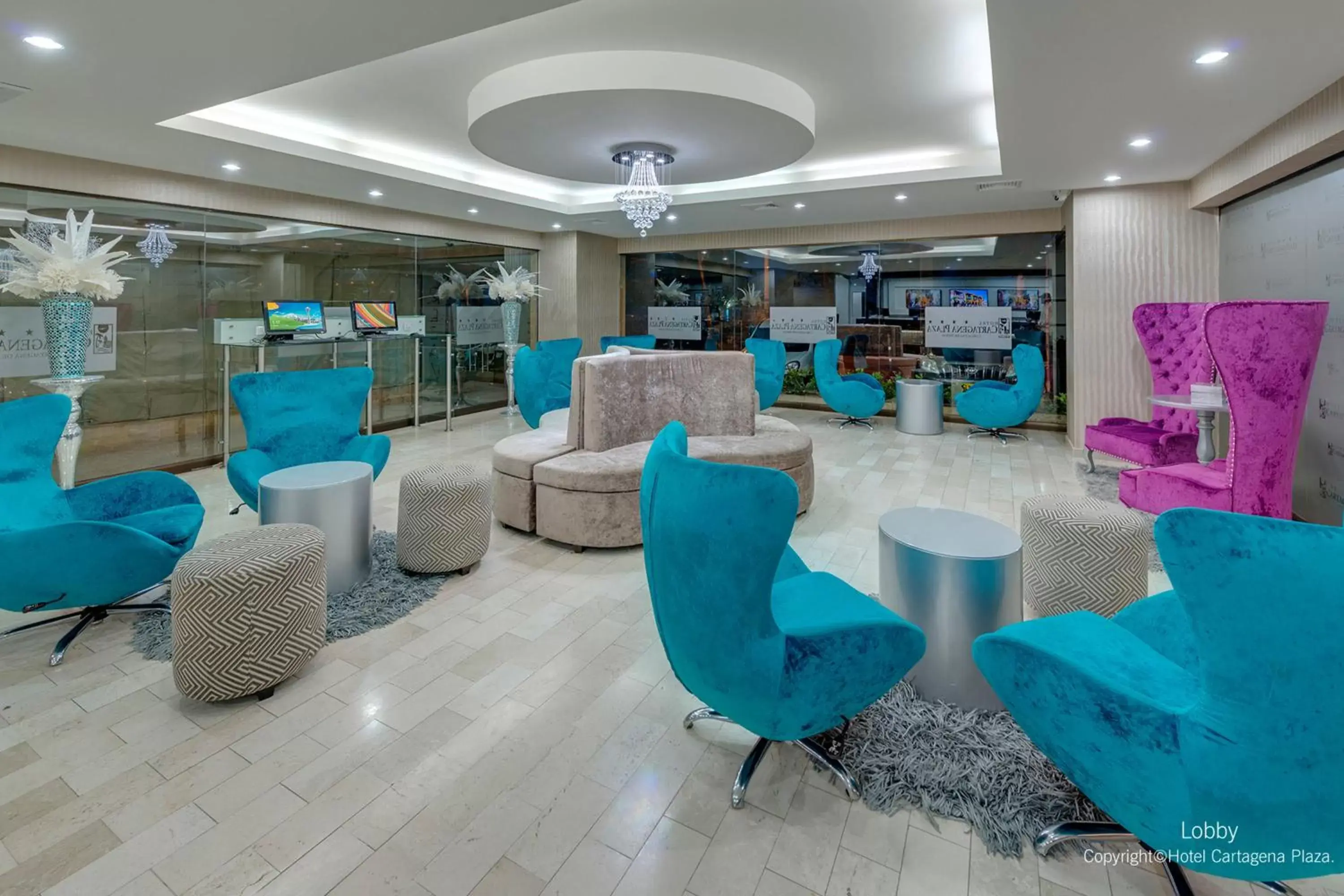 Lobby or reception in Hotel Cartagena Plaza