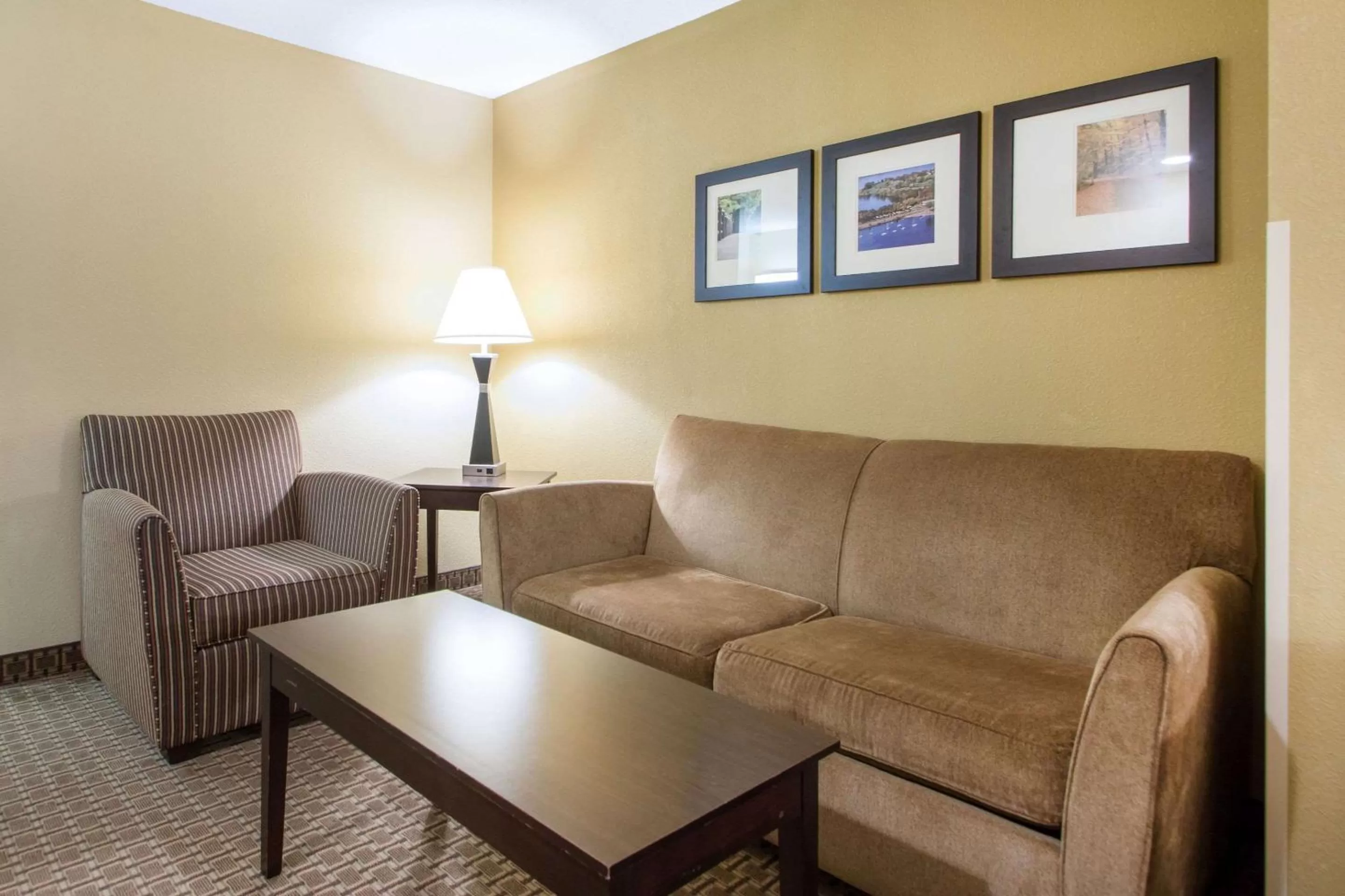 Queen Suite with Sofa Bed and Pool View - Non-Smoking in Comfort Suites Wisconsin Dells Area
