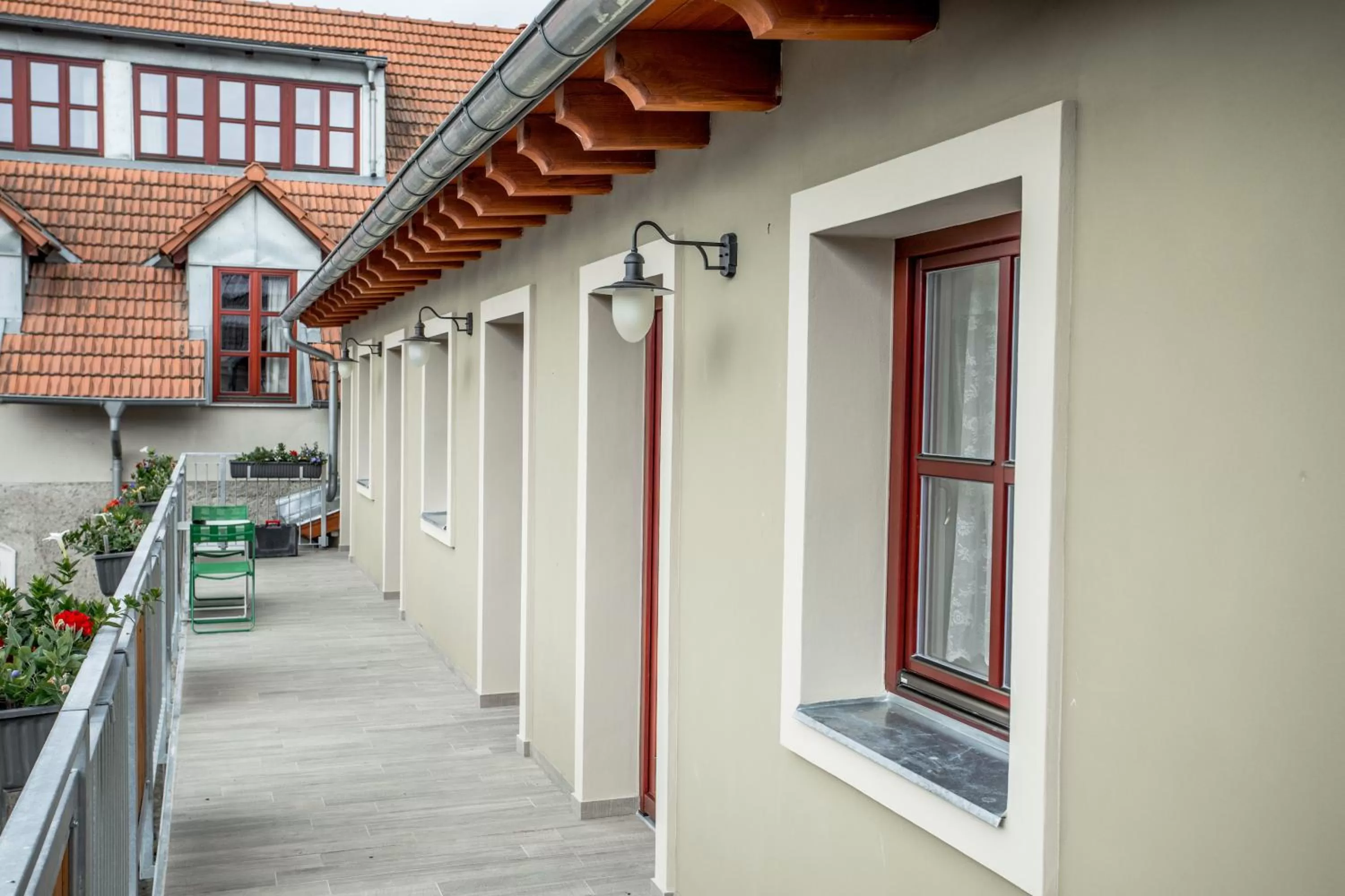 Balcony/Terrace in Hotel Dvur Hoffmeister