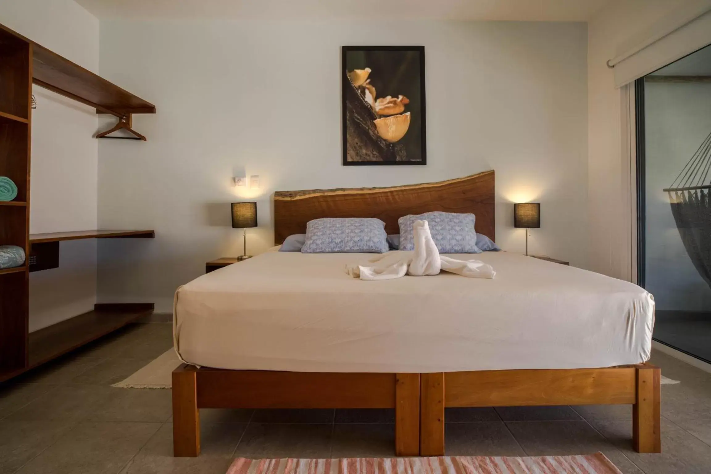 Bed in Caliza Tulum Hotel