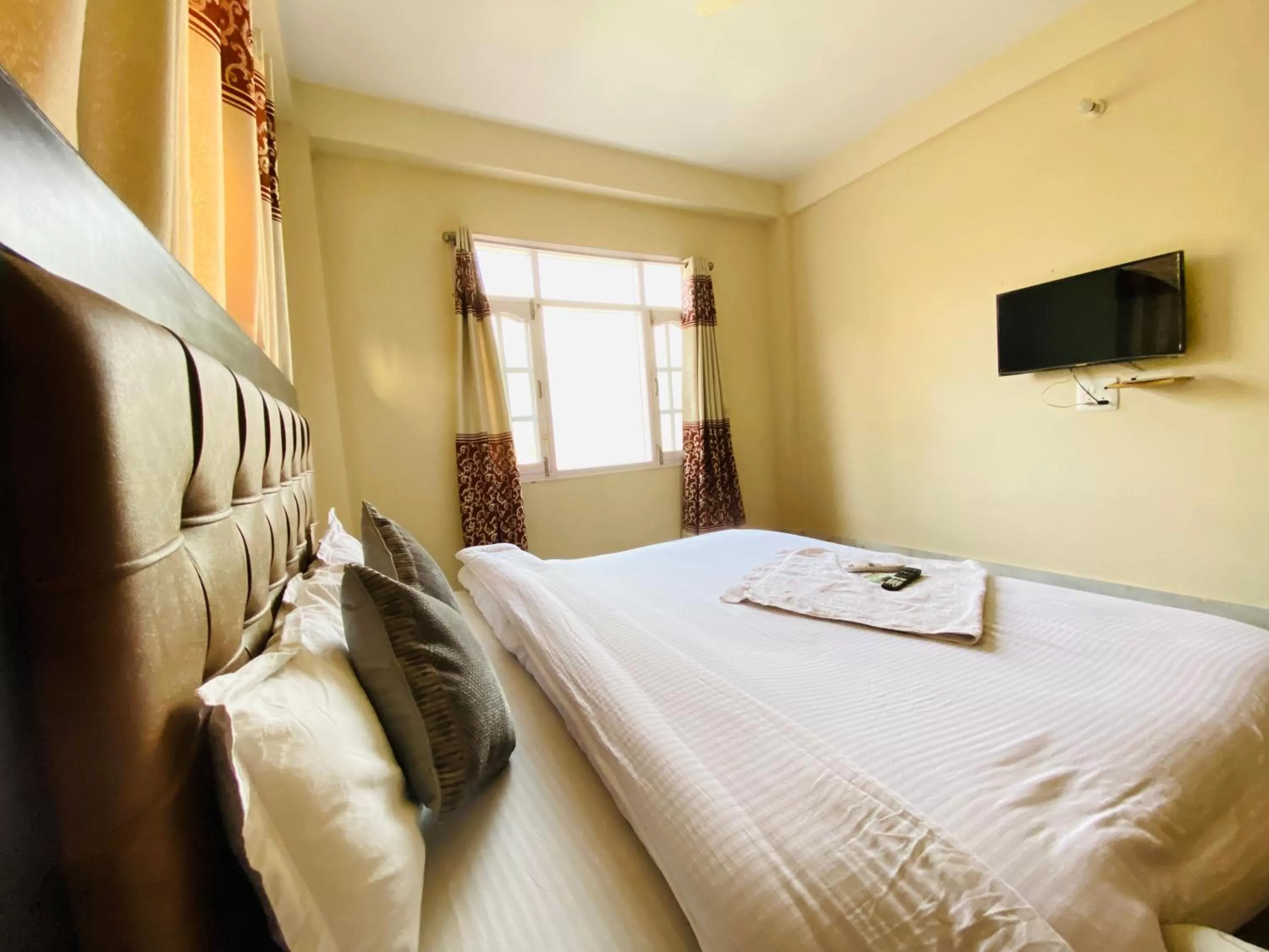 Bed in Sai Cottage Shimla