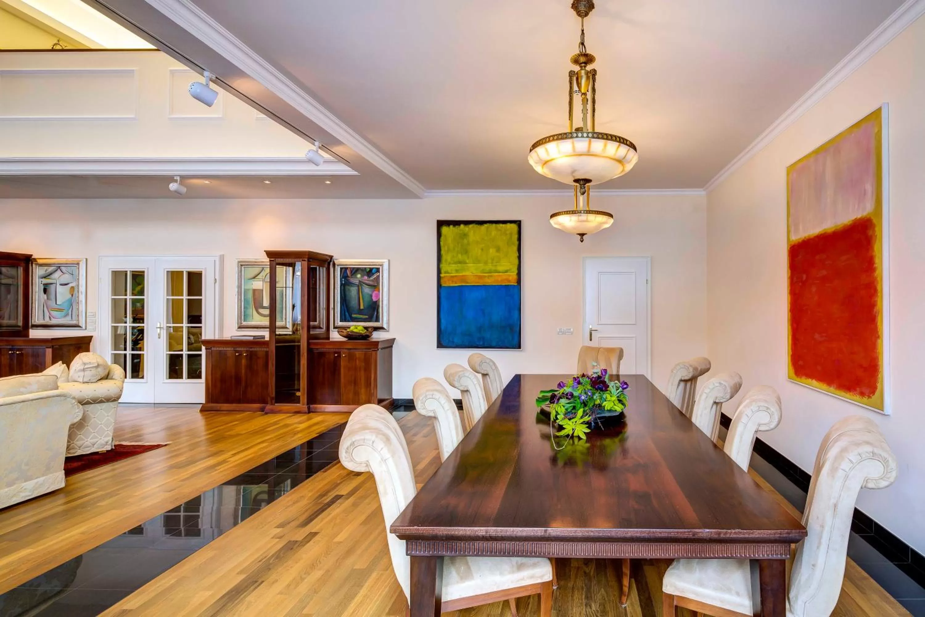 Living room in Grand Hotel des Bains Kempinski