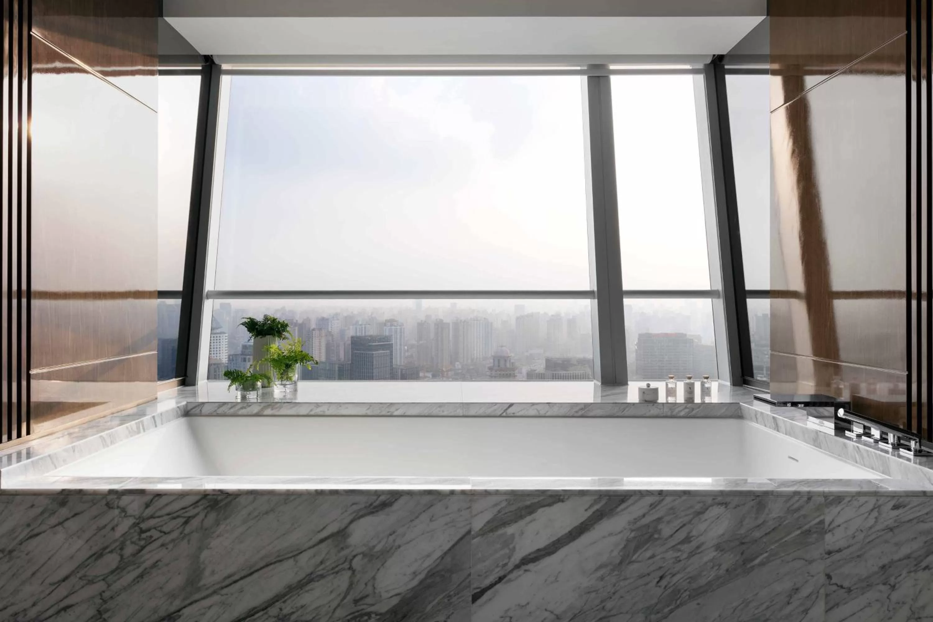 Bathroom in JW Marriott Marquis Hotel Shanghai Pudong