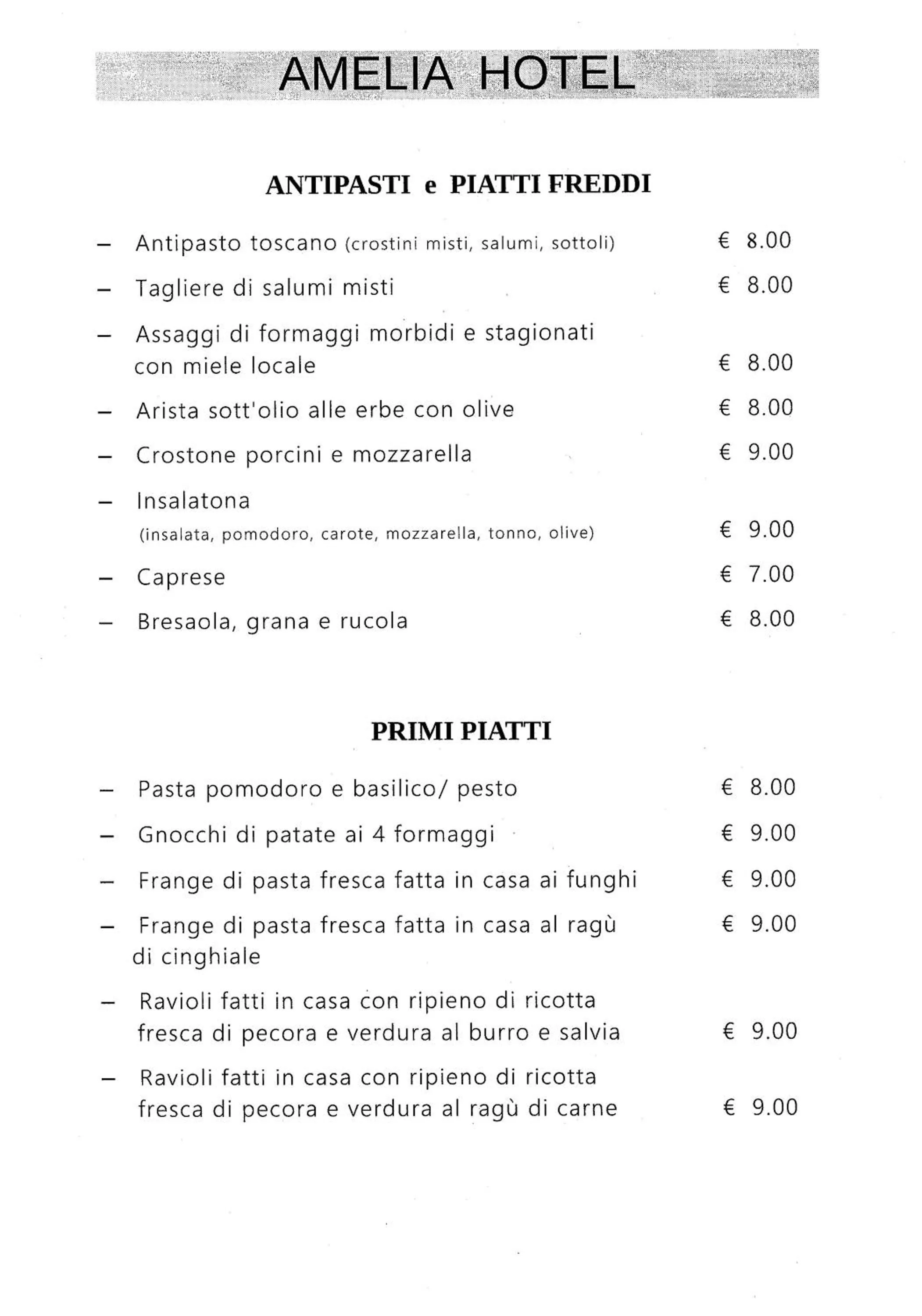 Restaurant/places to eat in Amelia Hotel