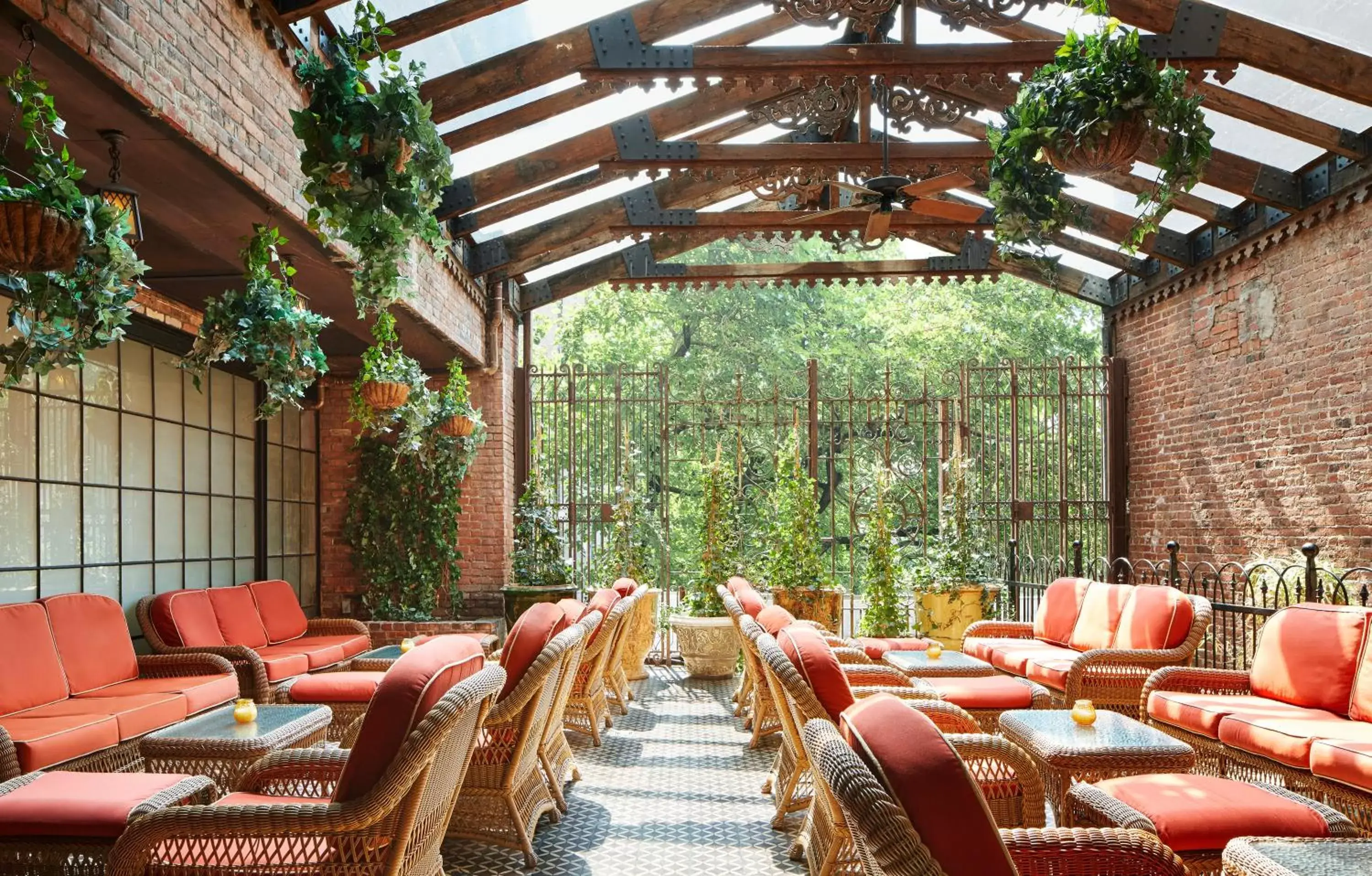 Patio, Restaurant/Places to Eat in The Bowery Hotel