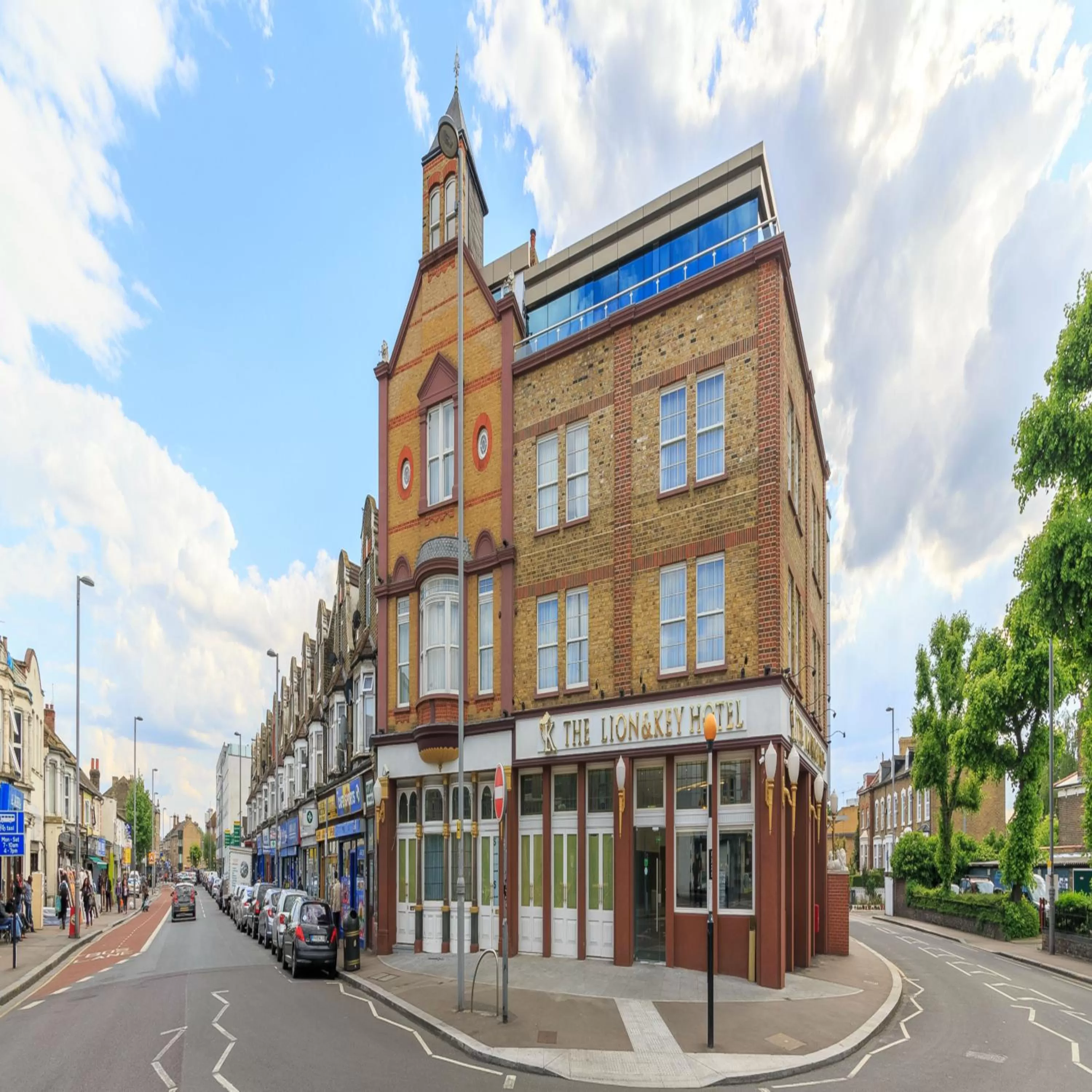 Property building in The Lion & Key Hotel