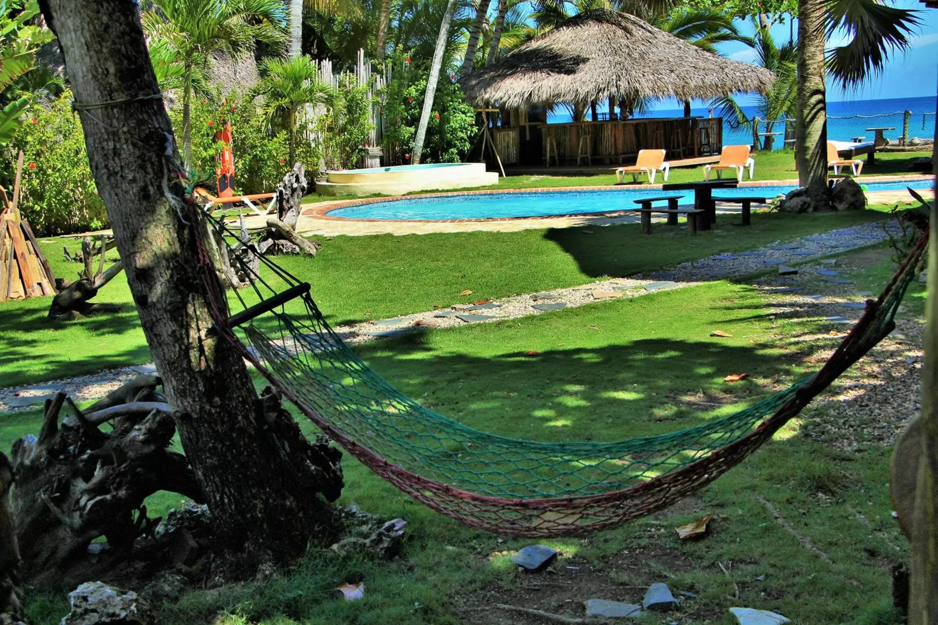 Balcony/Terrace, Garden in Cabarete Maravilla Eco Lodge Boutique Beach Surf & Kite