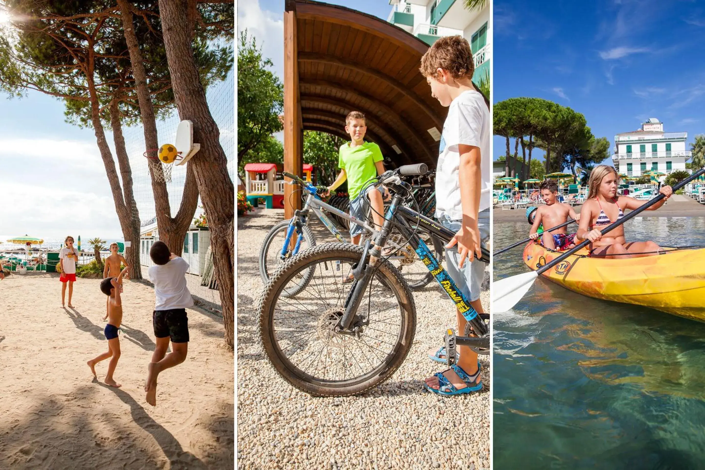 Children play ground, Guests in Hotel Gabriella