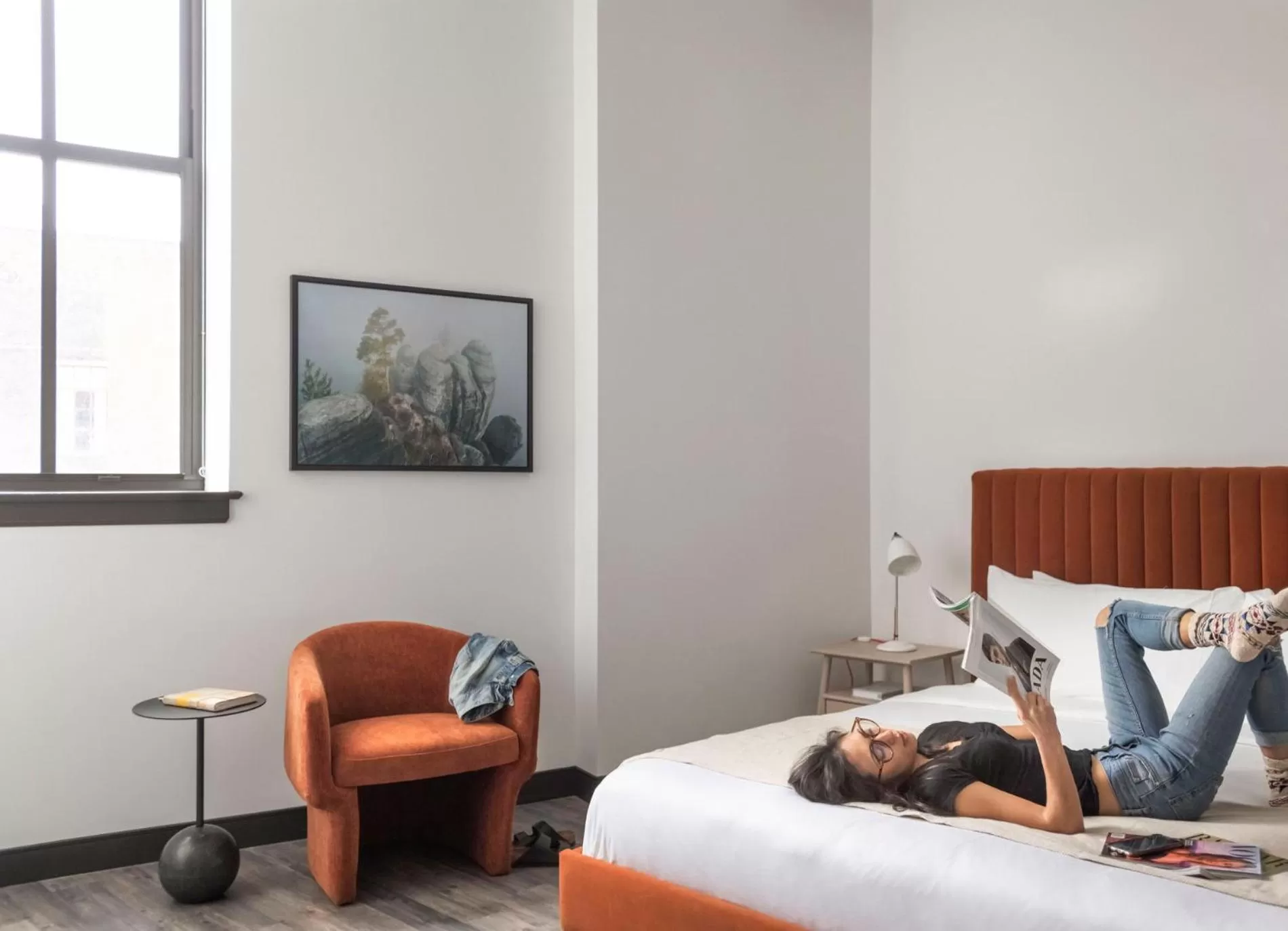 Bedroom, Bed in ROOST Cleveland