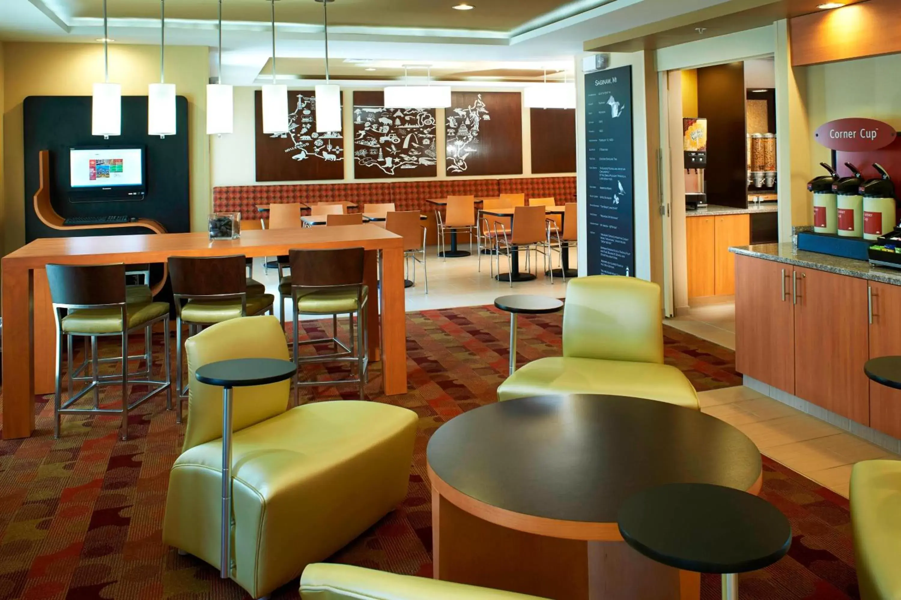Lobby or reception, Lounge/Bar in TownePlace Suites by Marriott Saginaw