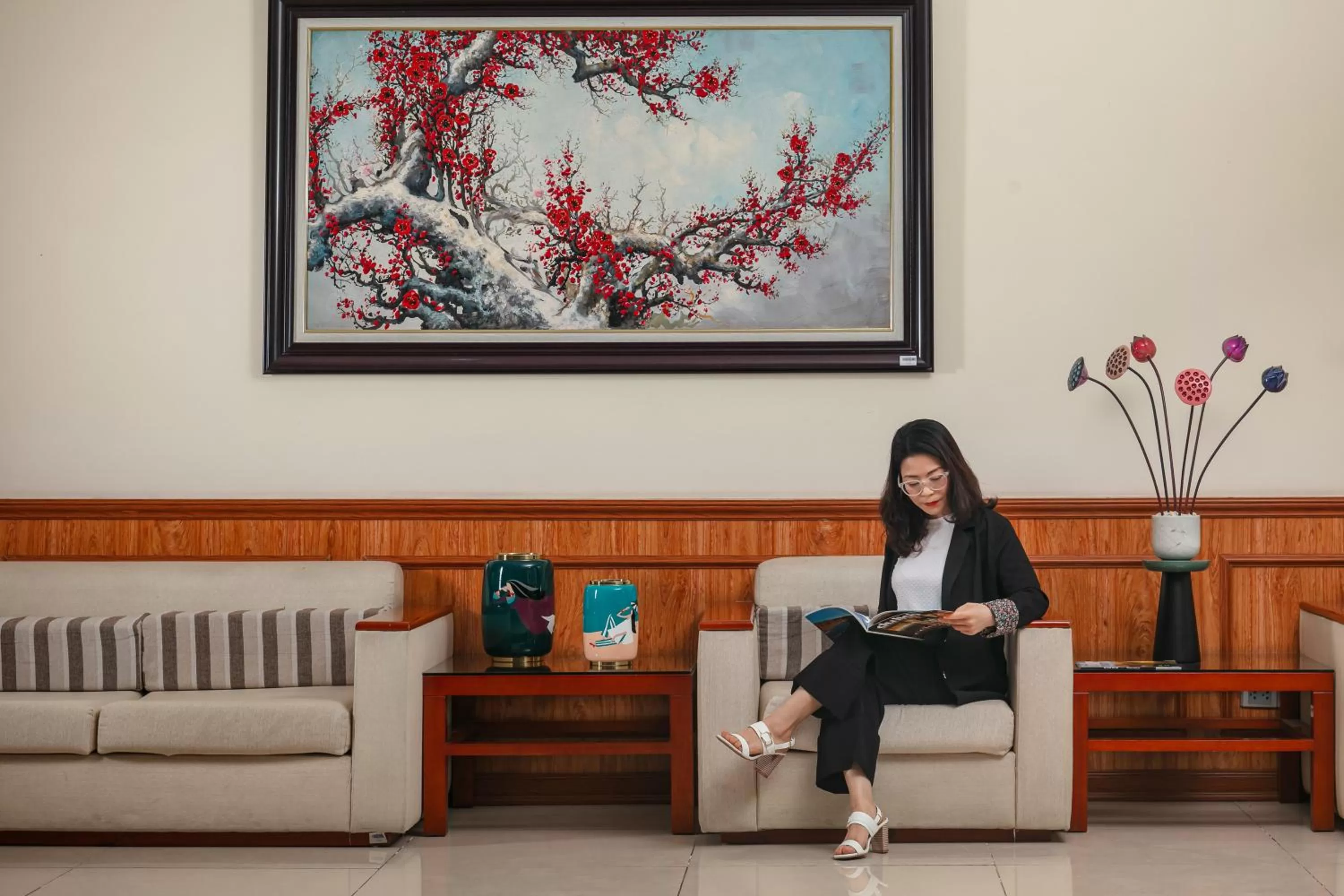 People in Hoa Dao Hotel