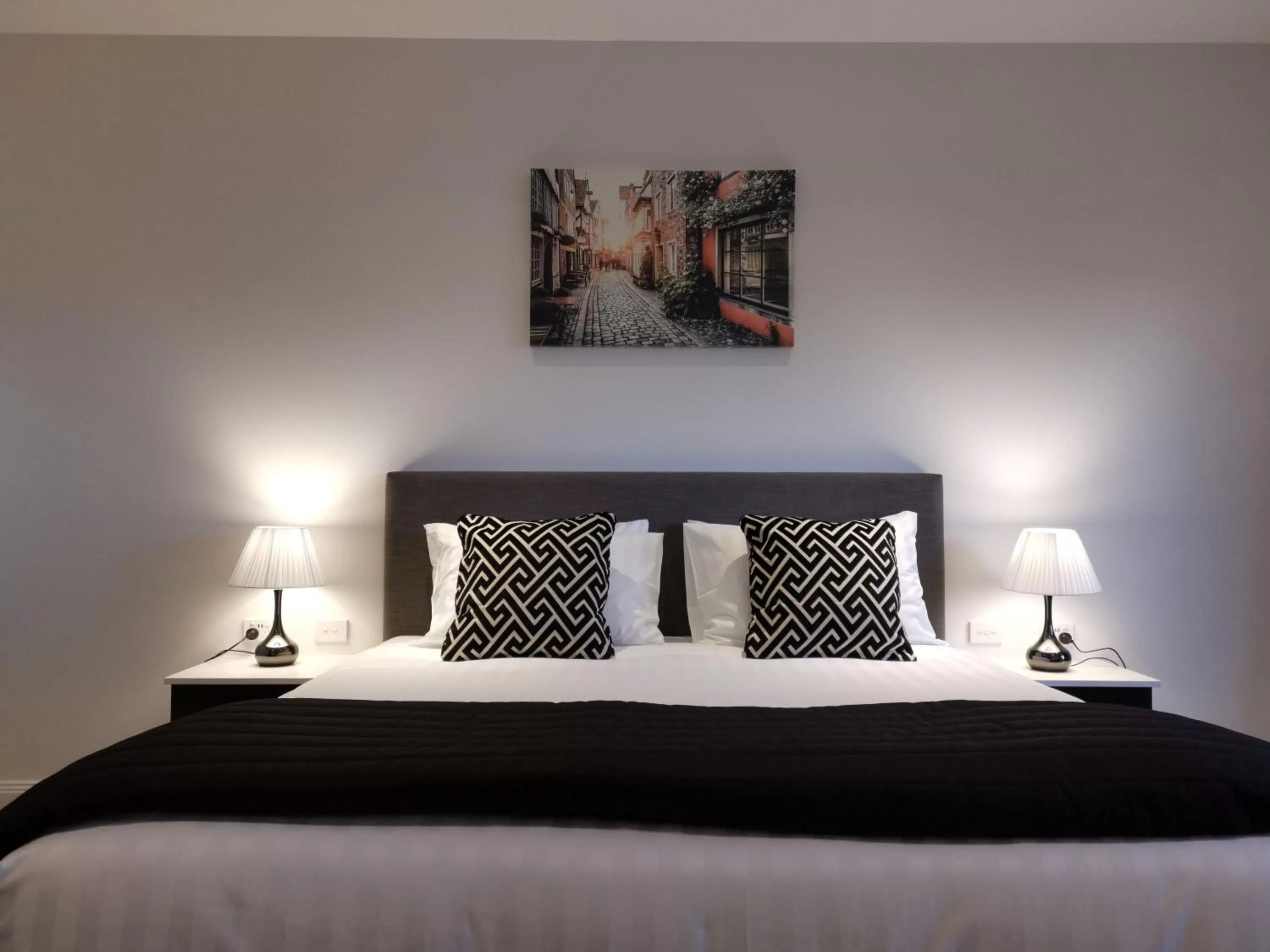 Bed in The Abbey Motel Goulburn