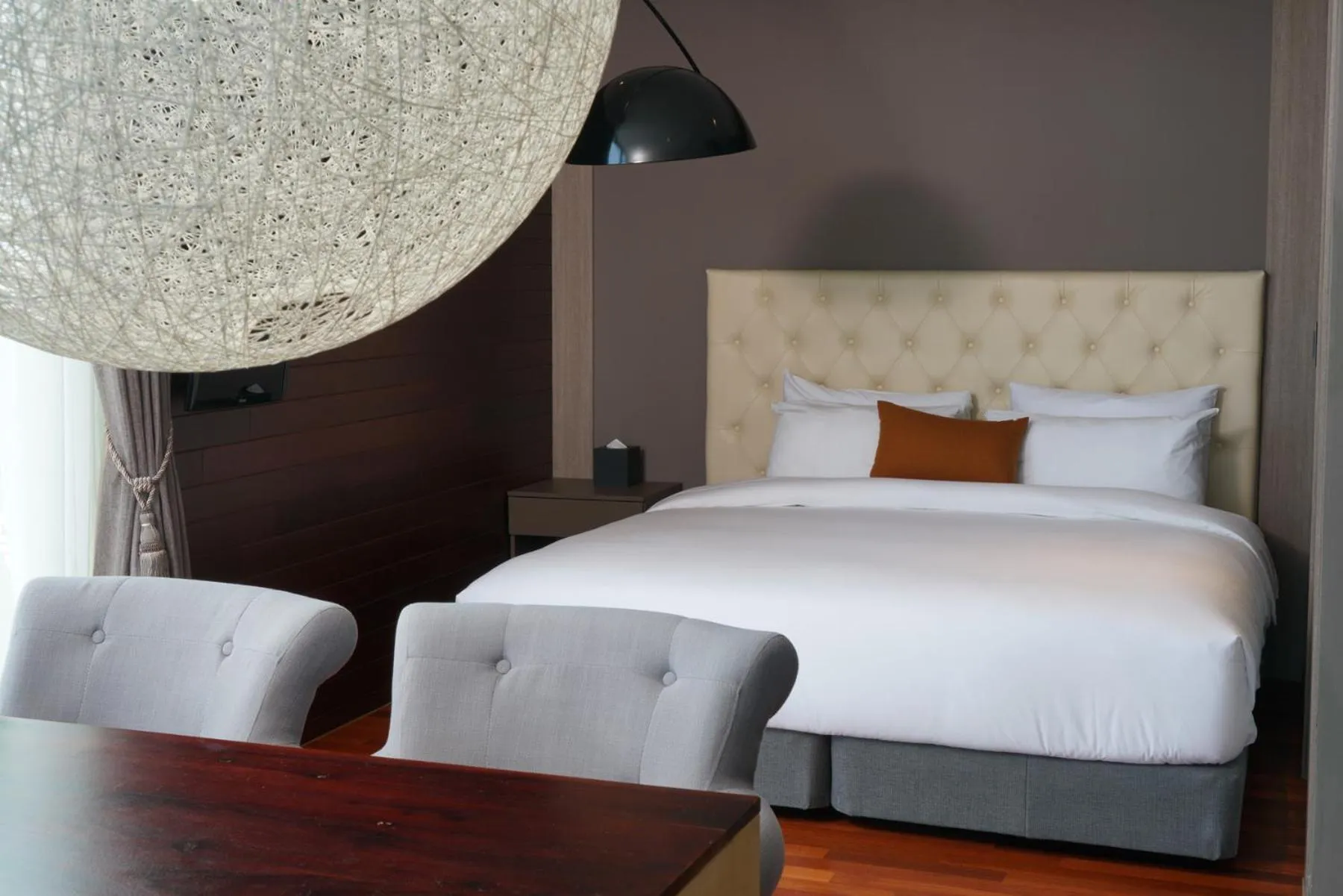 Bed in Jeju Hotel Scarboro