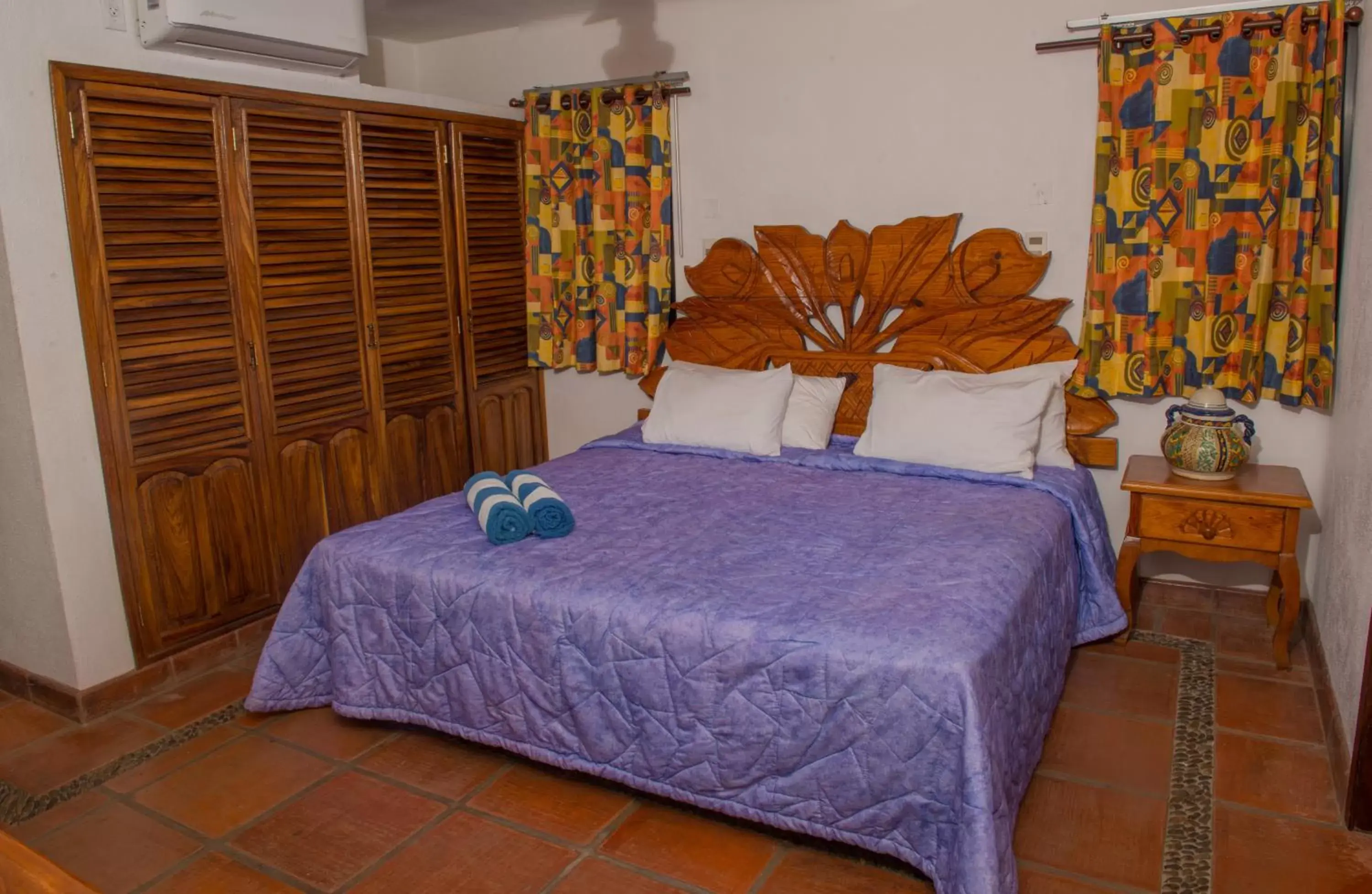 Bed in HOTEL VILLA AZUL