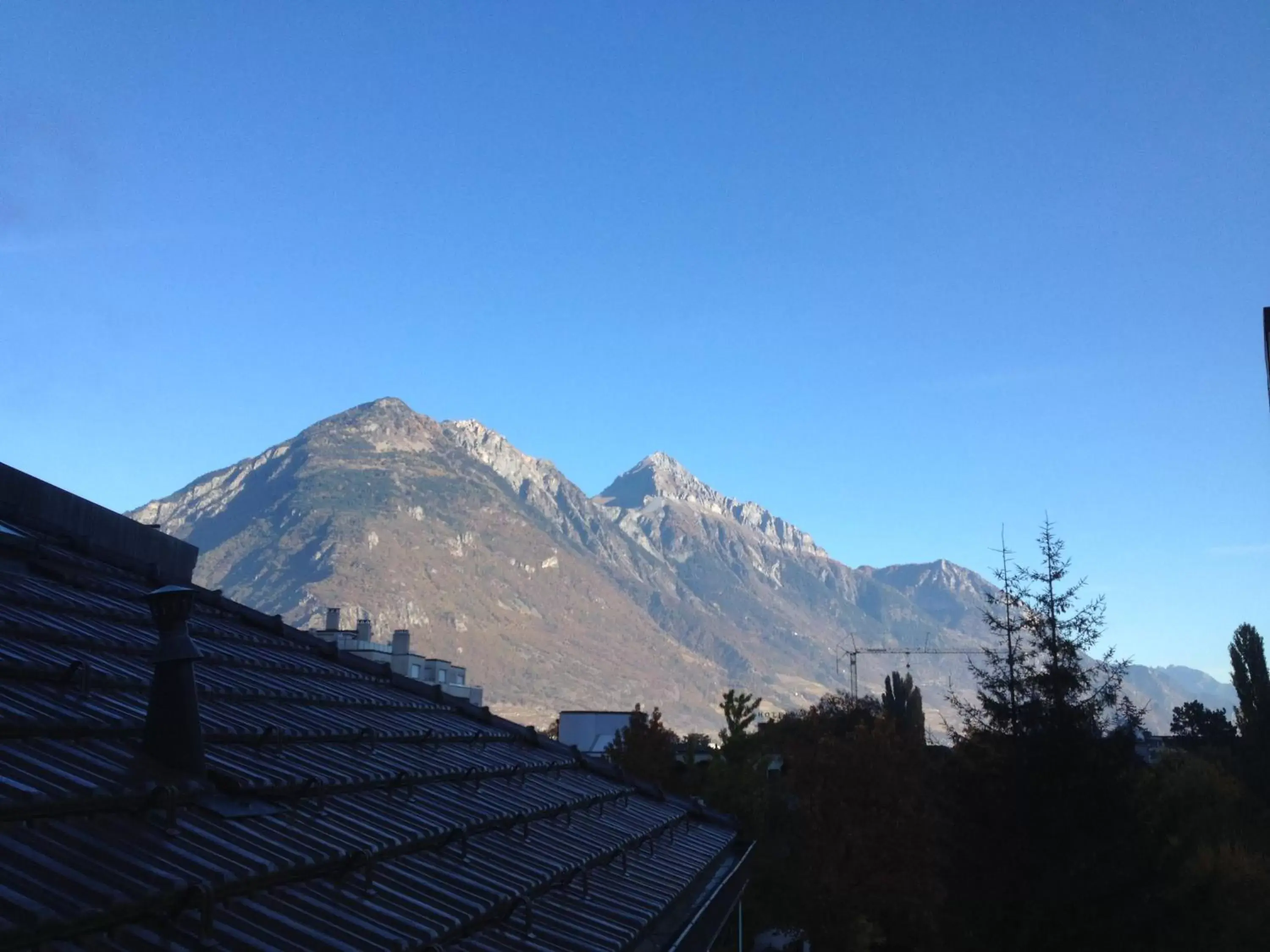 Mountain view, Winter in Hotel du Stand