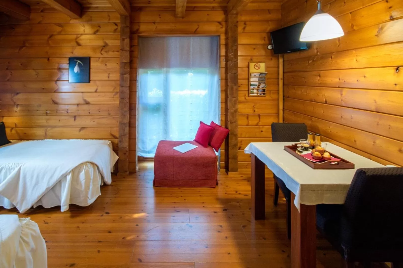 Photo of the whole room, Bed in Hotel Somlom - ECO Friendly Montseny