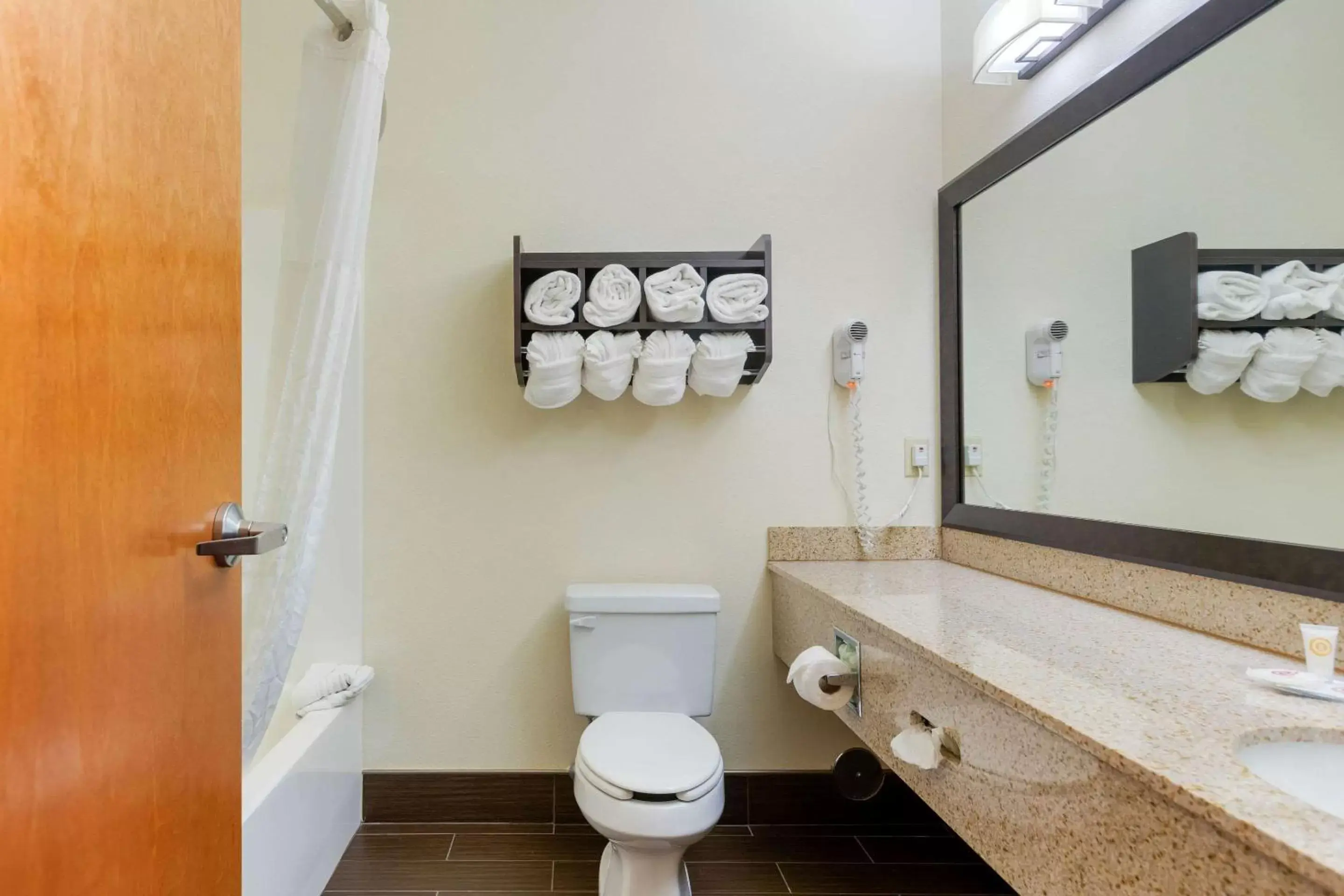 Bathroom in Comfort Suites Stevensville – St. Joseph