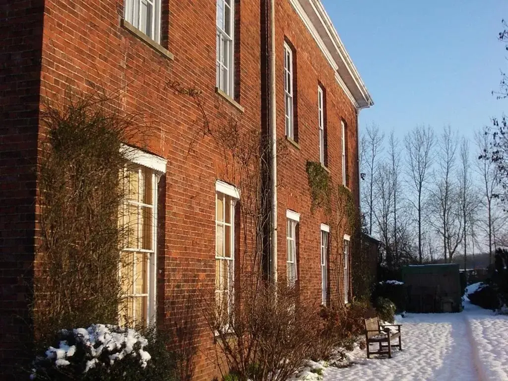 Property building, Winter in Glebe House Muston