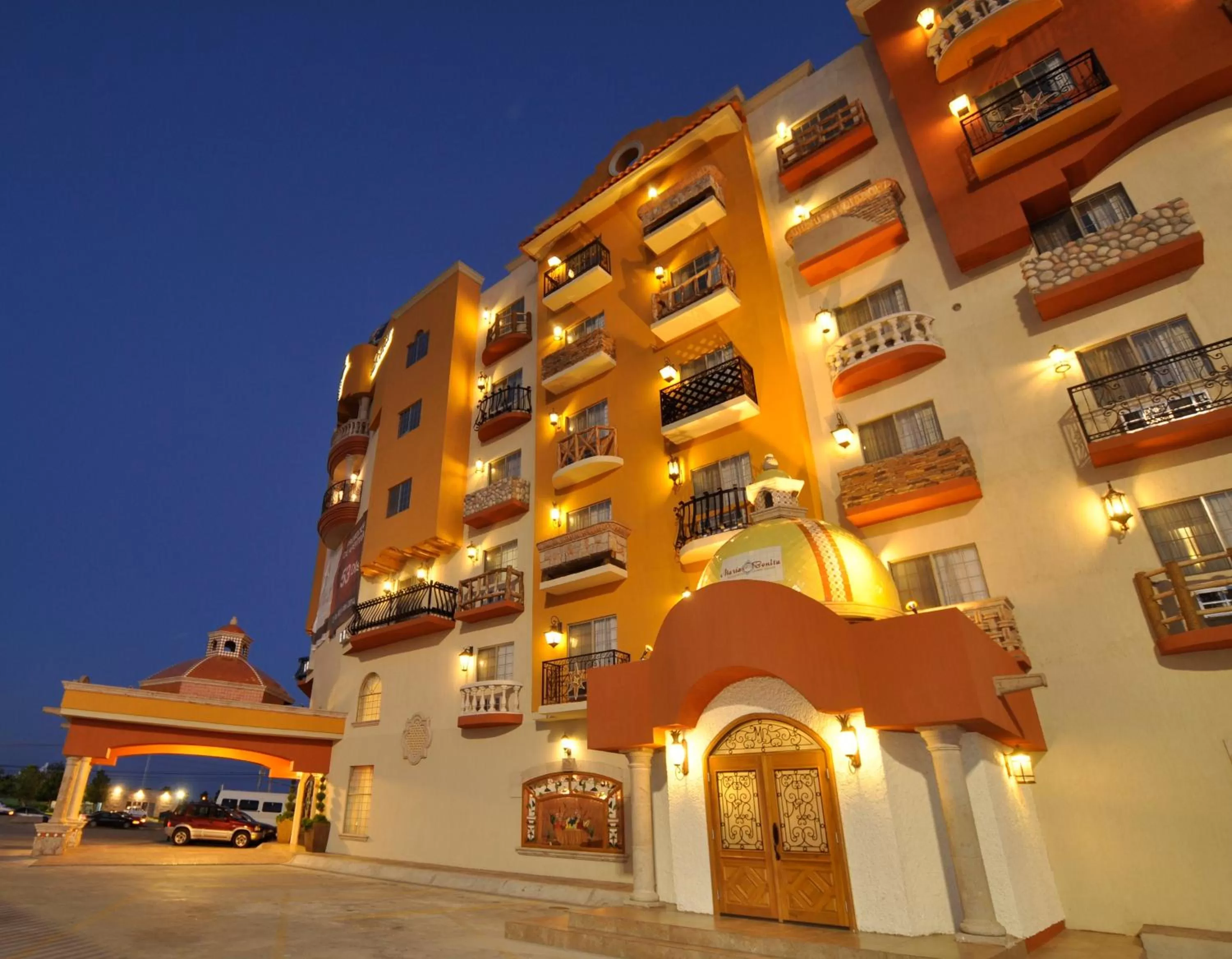 Facade/entrance in Hotel María Bonita Consulado Americano