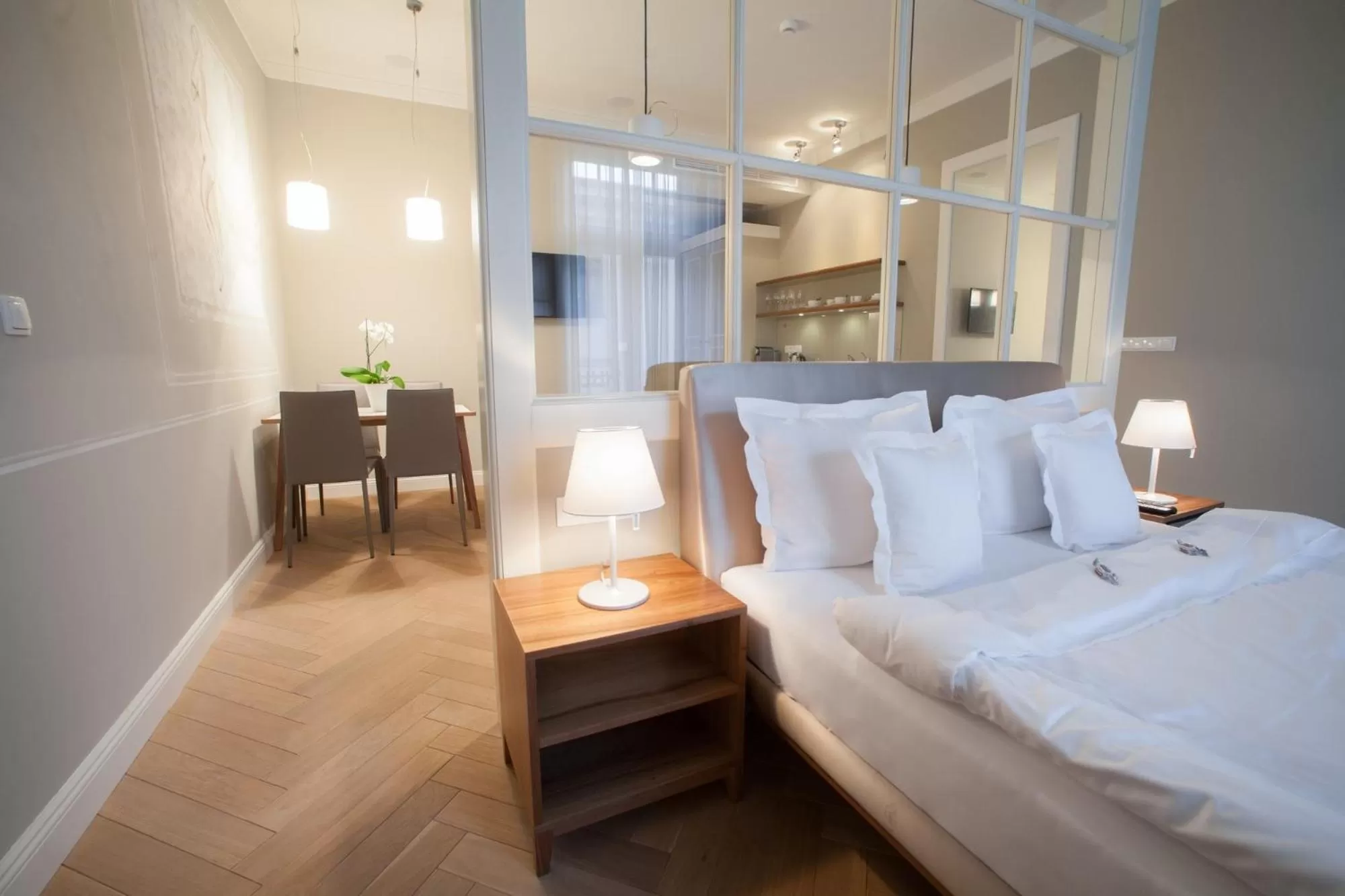 Bedroom, Bed in Apartamenty Bracka 6