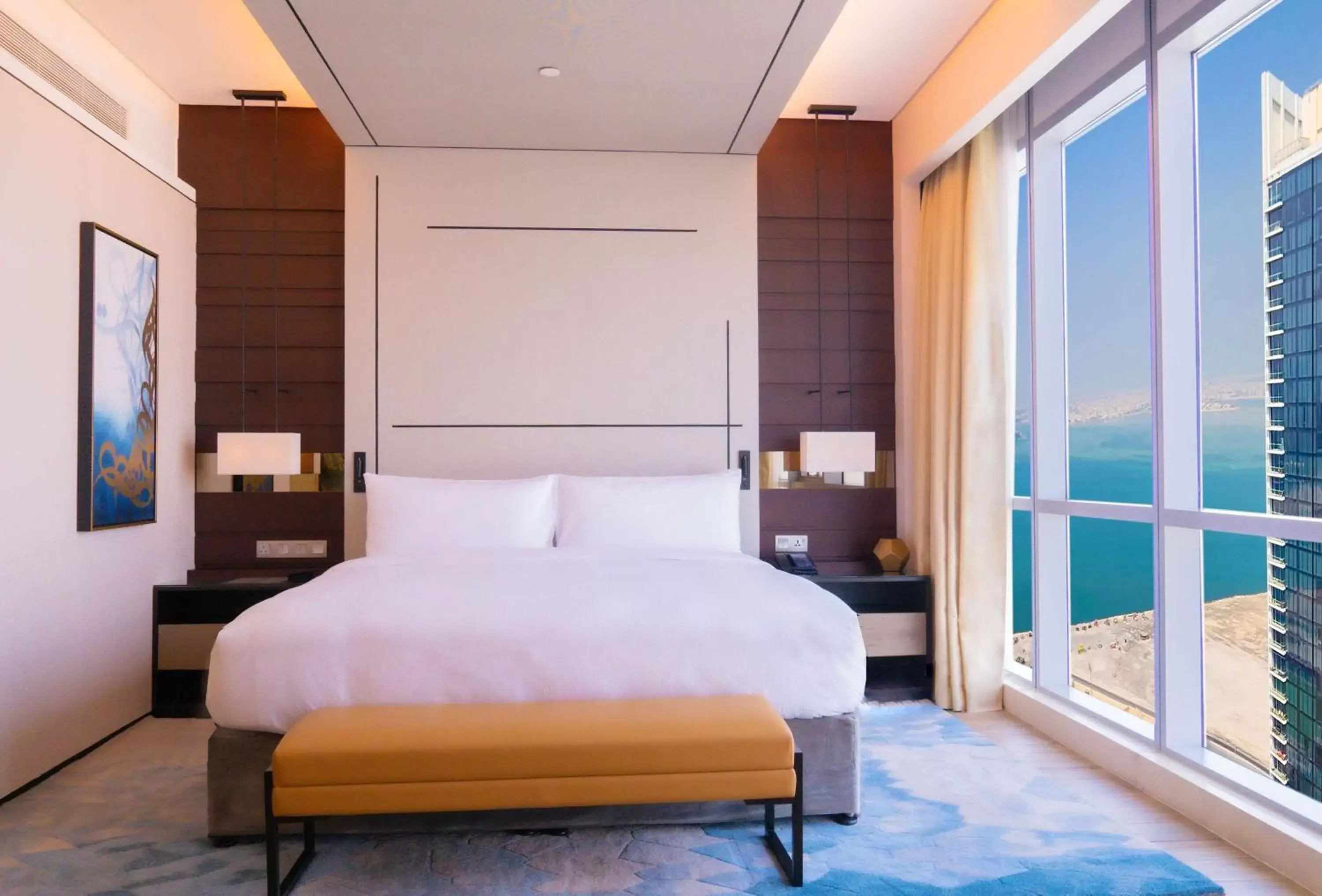 Bed in Hilton Bahrain