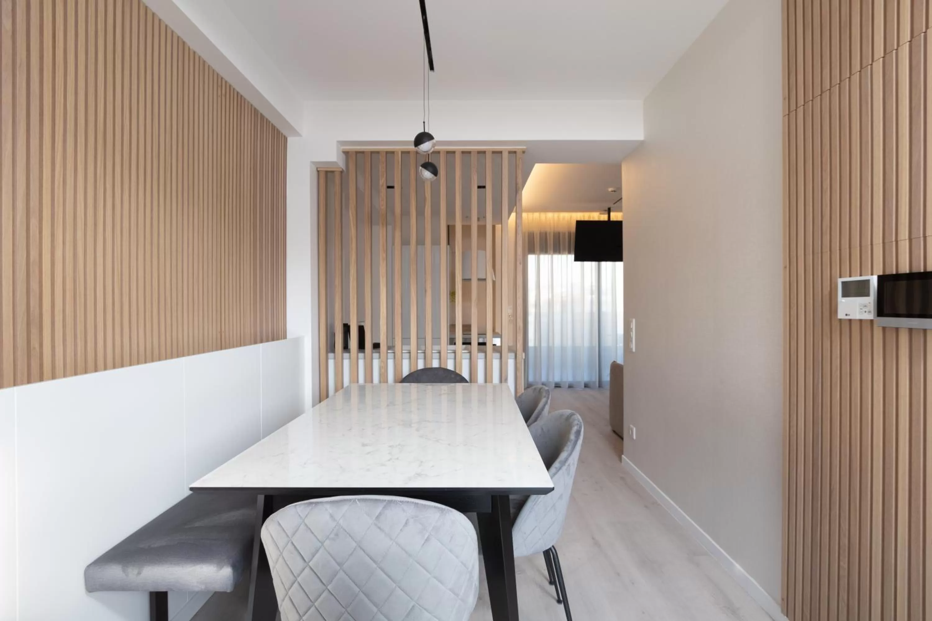 Seating area, Bed in Incanto Boutique Suites - Neos Kosmos