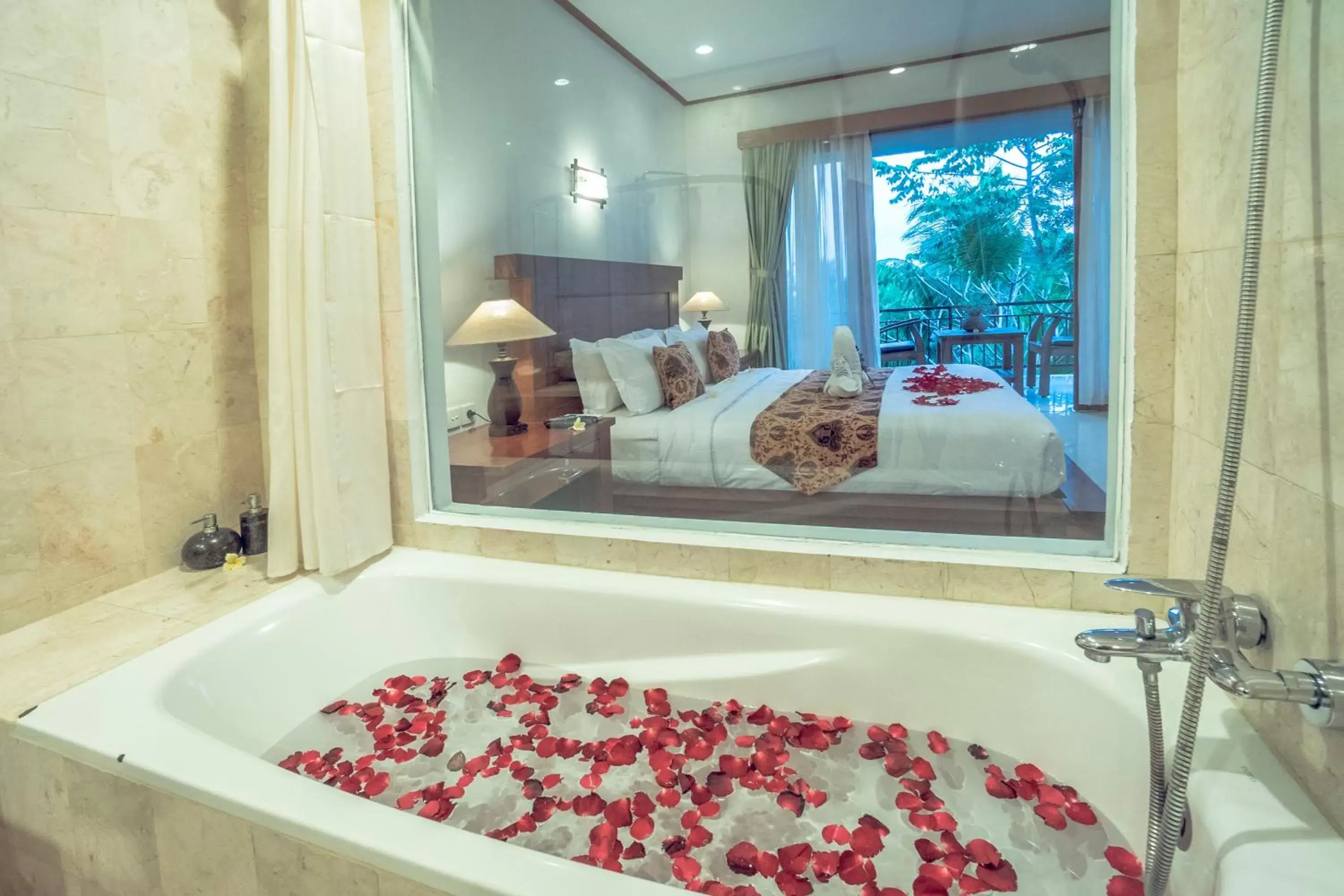 Bathroom in Gita Maha Ubud Hotel by Mahaputra-CHSE Certified