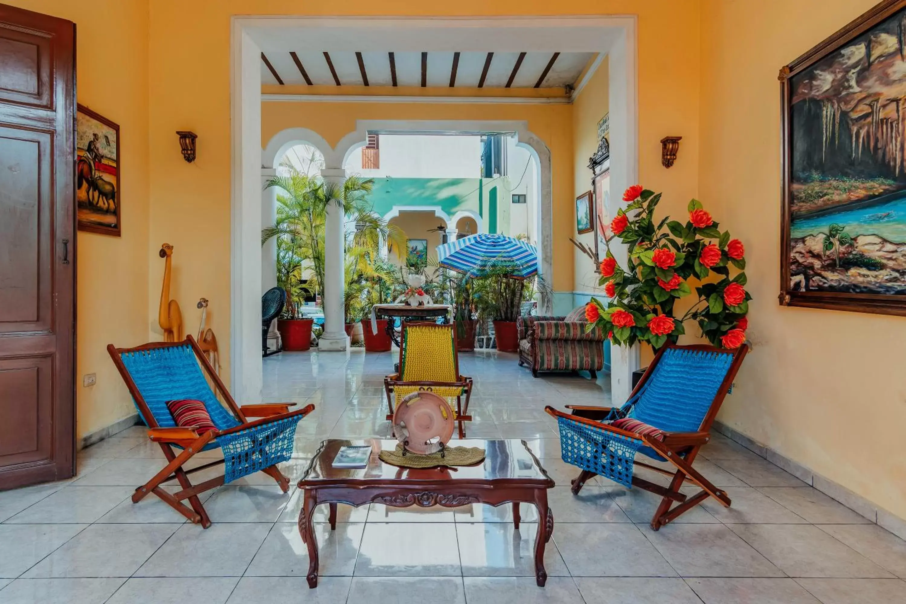 Patio in Hotel Santa María Mérida