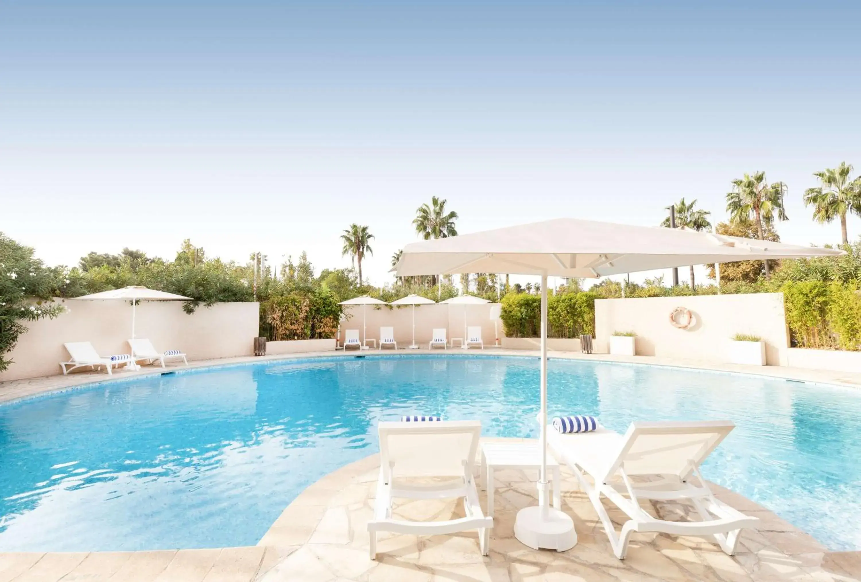 Pool view in Radisson Hotel Nice Airport Pool view in Radisson Hotel Nice Airport