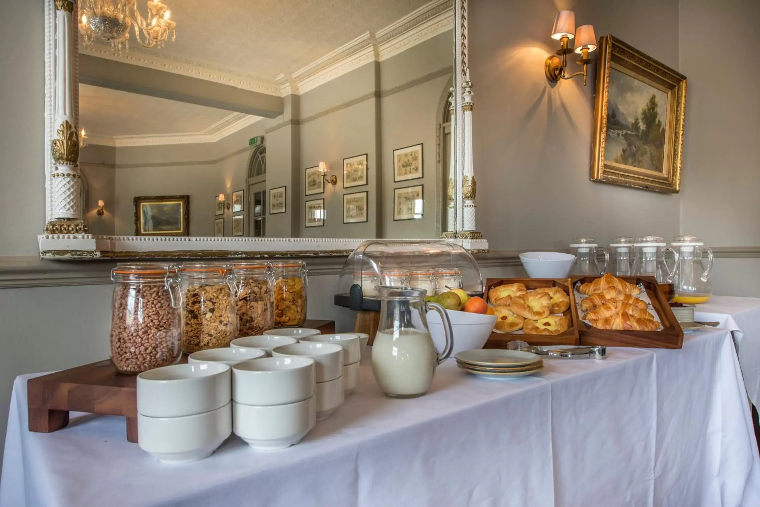 Continental breakfast in The Kings Head Hotel, Richmond, North Yorkshire