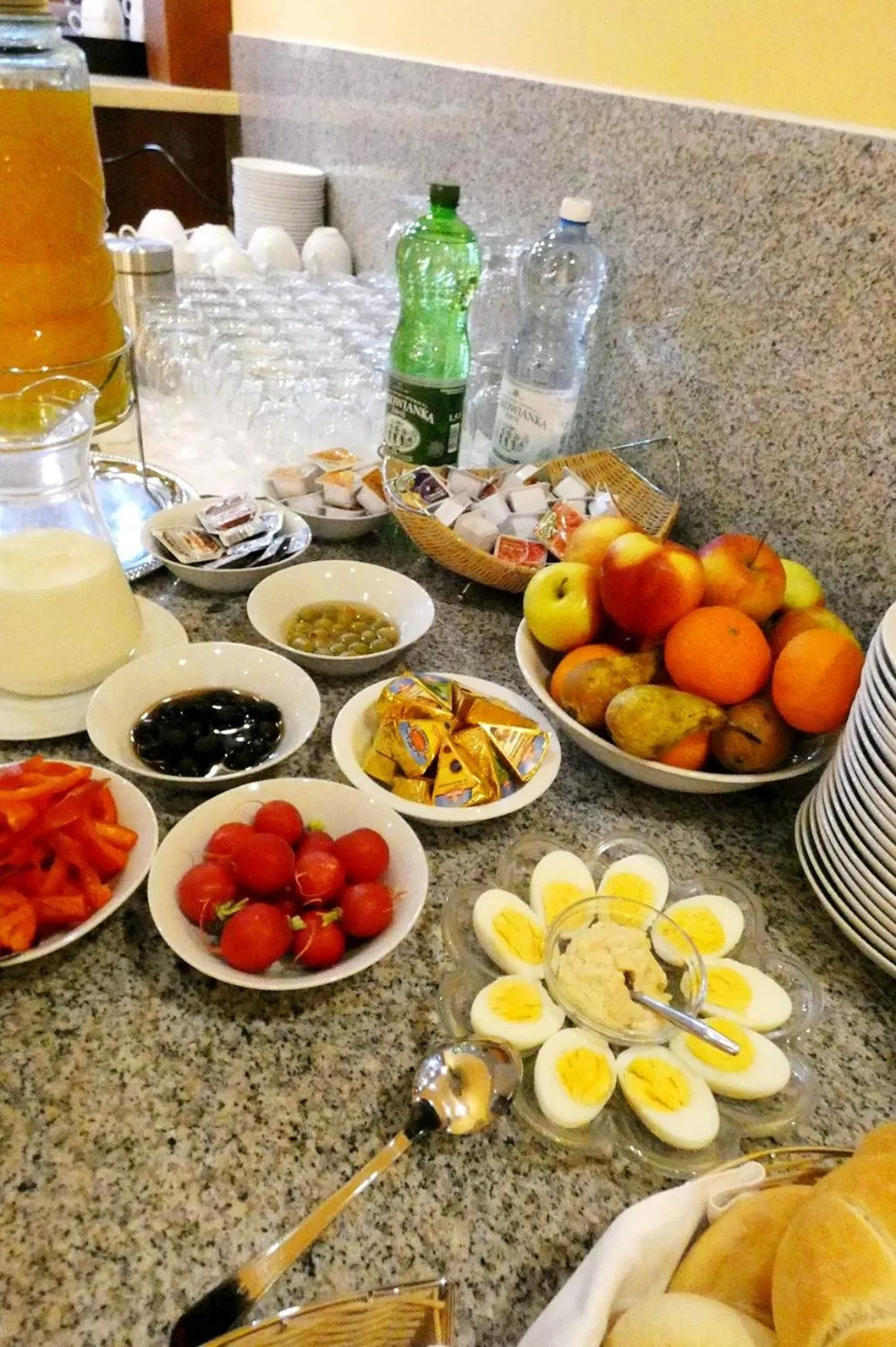 Buffet breakfast in Aparthotel Adler