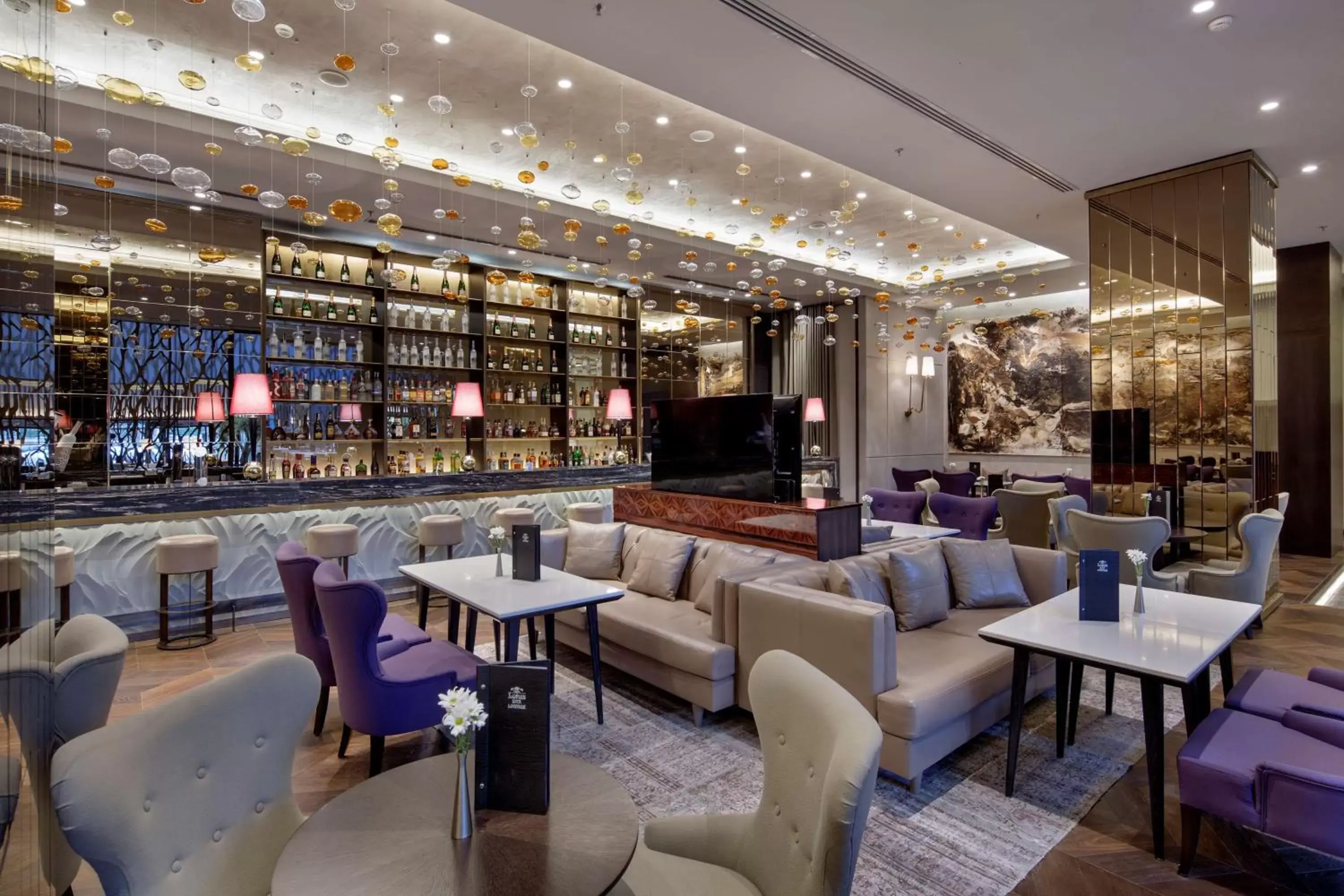 Lounge or bar, Restaurant/Places to Eat in Ankara HiltonSA