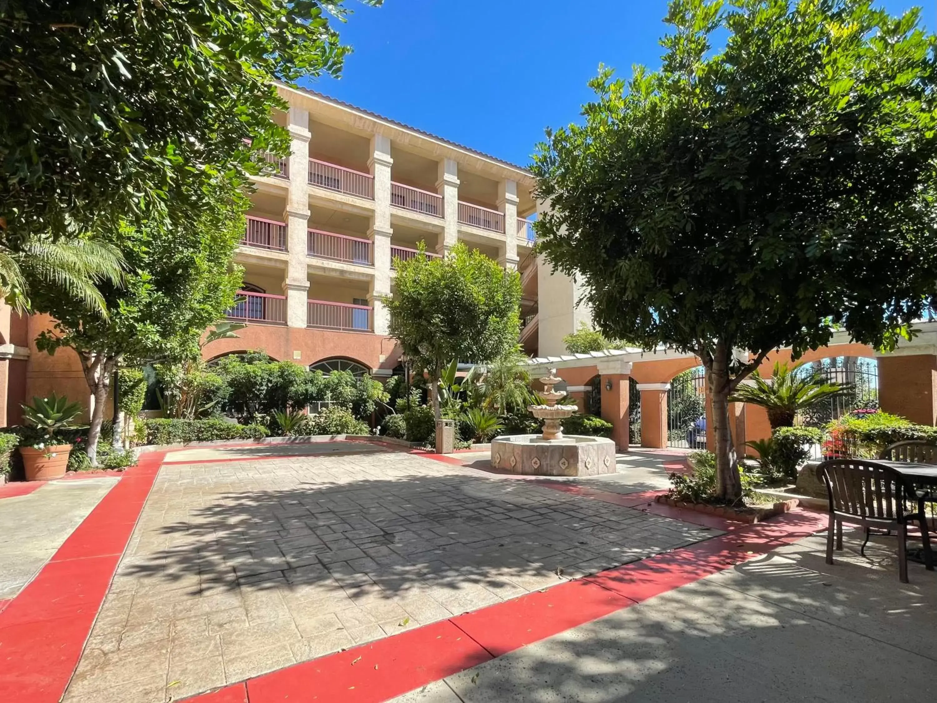 Patio, Property Building in Ramada by Wyndham South El Monte