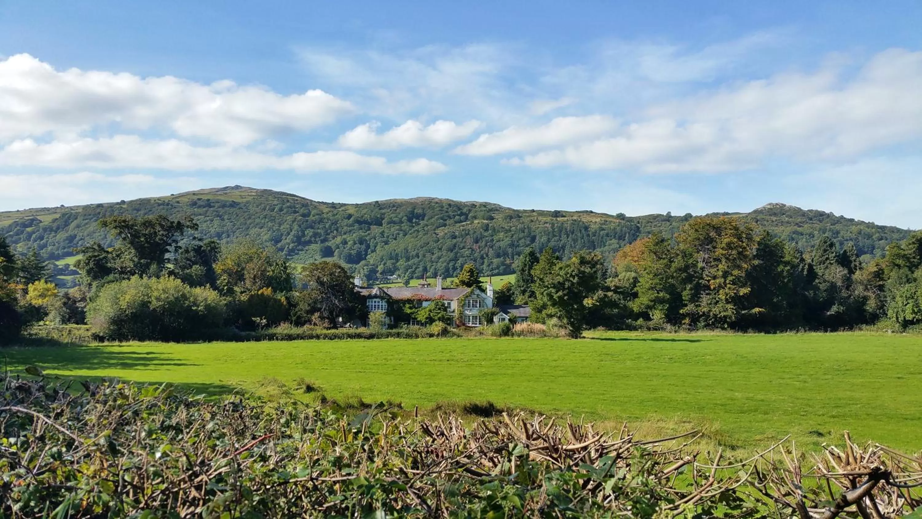 Bird's eye view in Glyn Isa Country House luxury self catering accommodation