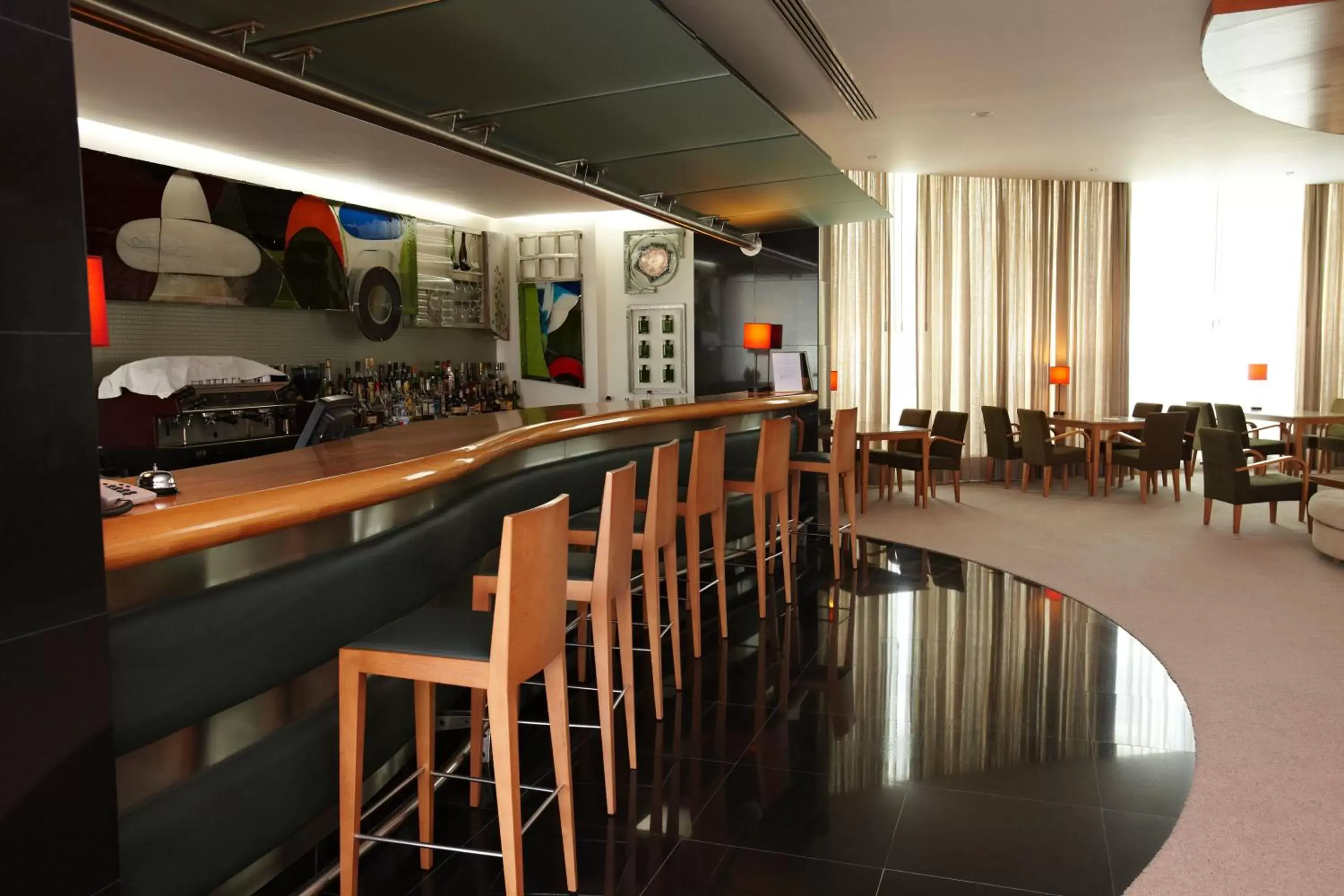 Lounge or bar, Restaurant/Places to Eat in Hotel Santa Maria