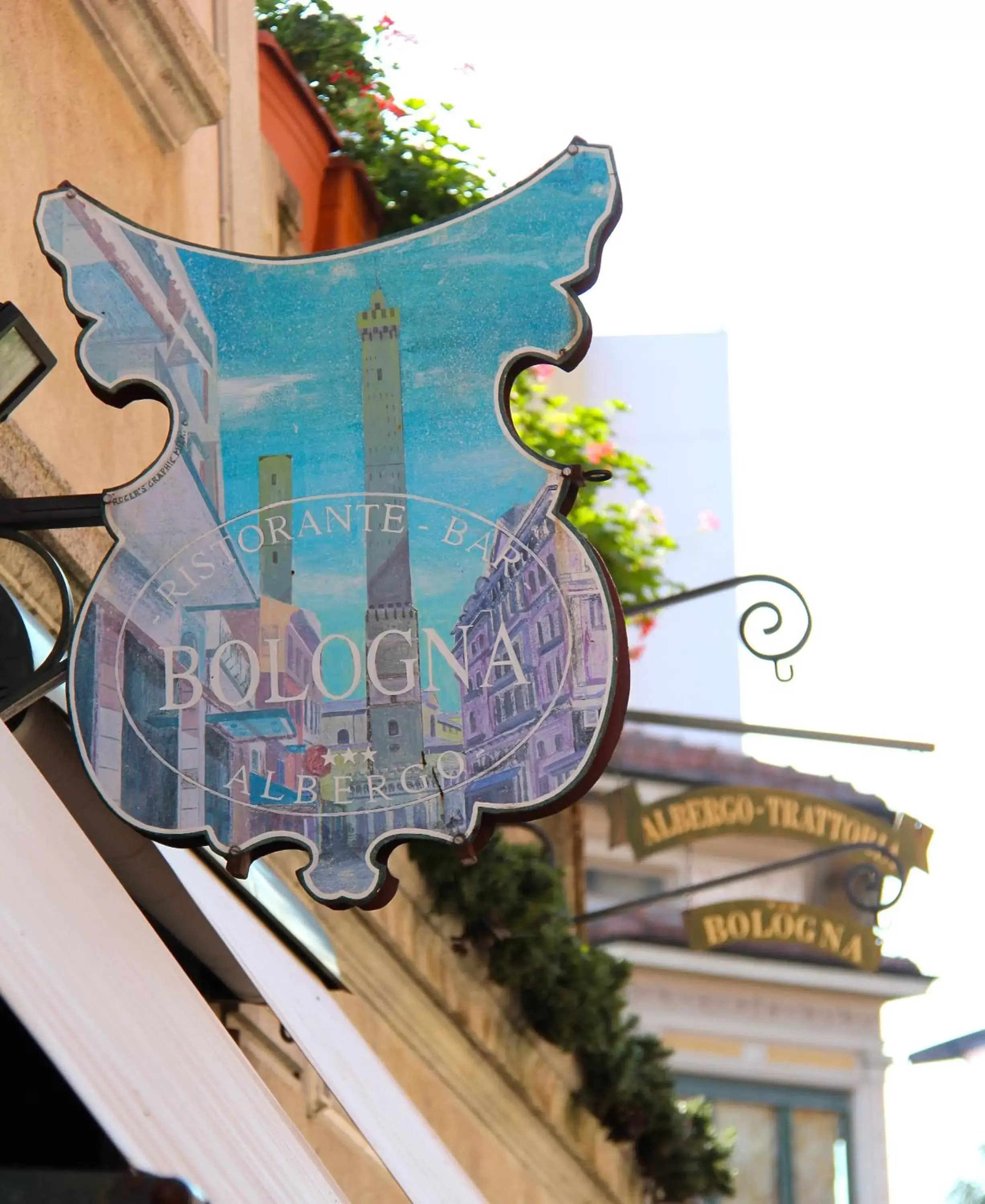 Day, Property Logo/Sign in Albergo Bologna